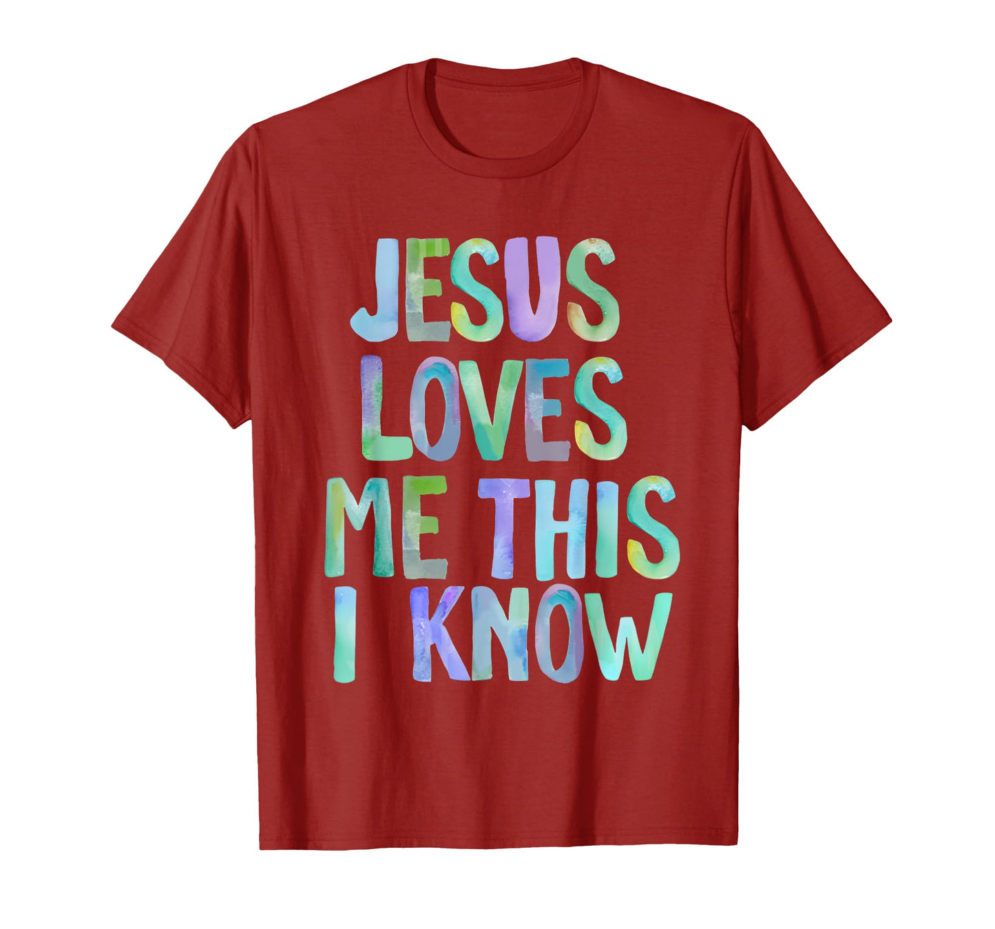 Jesus Loves Me This I Know Christian Saying Bible Verse T-Shirt