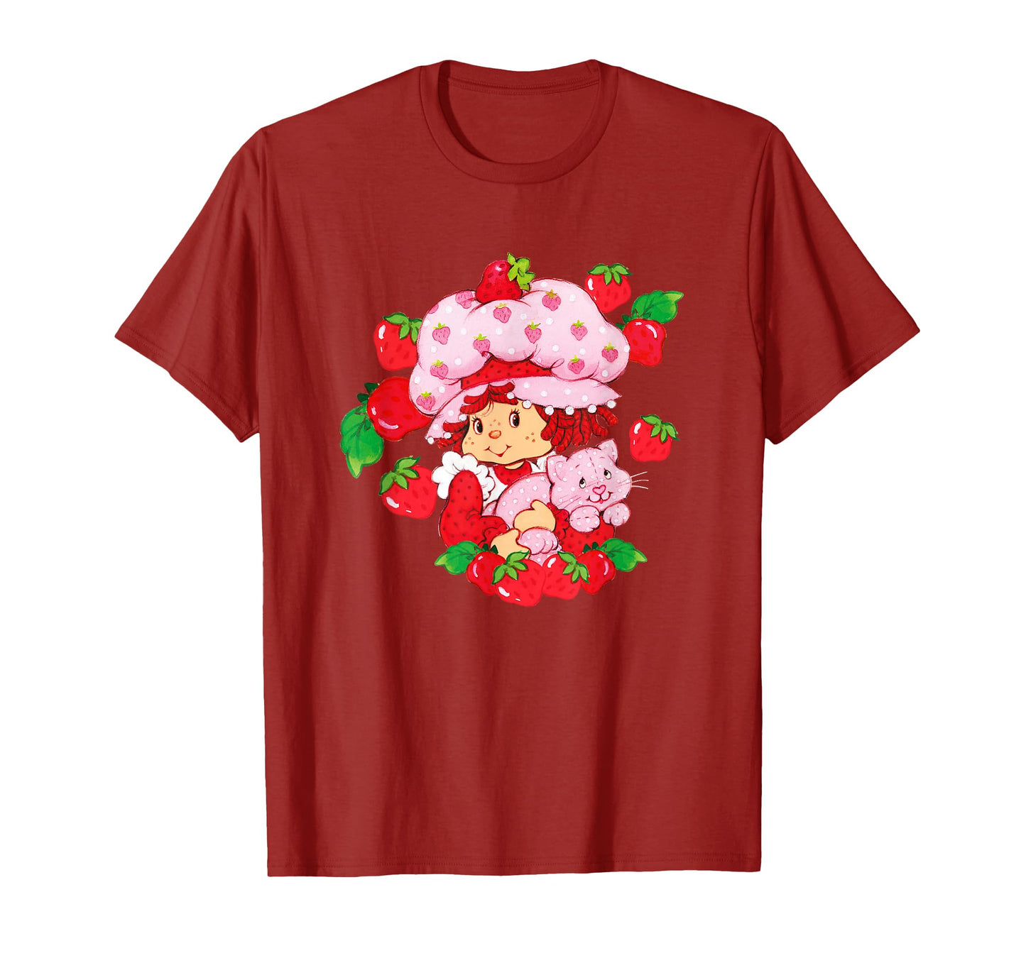 Strawberry Shortcake Custard Kitten Garden Besties T-Shirt