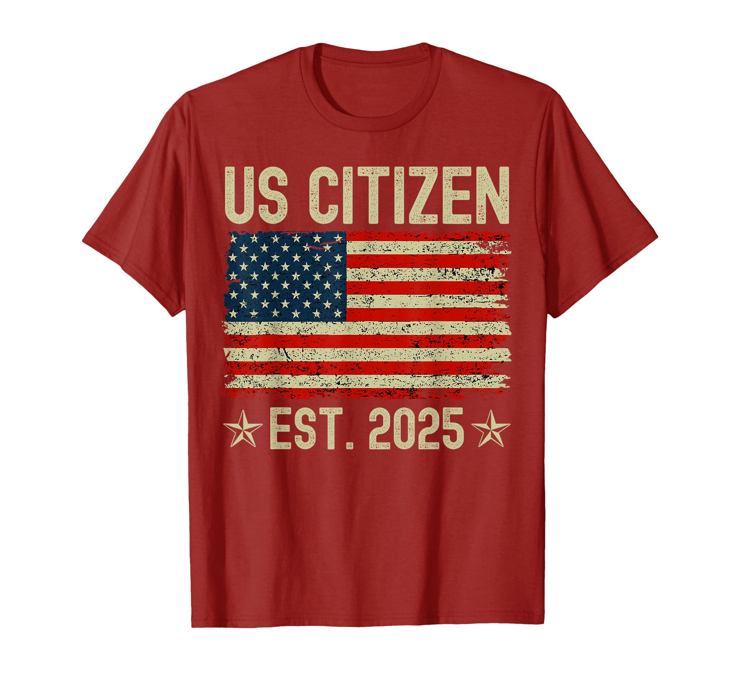 US Citizen Est 2025 New American Immigrant Citizenship Gifts T-Shirt
