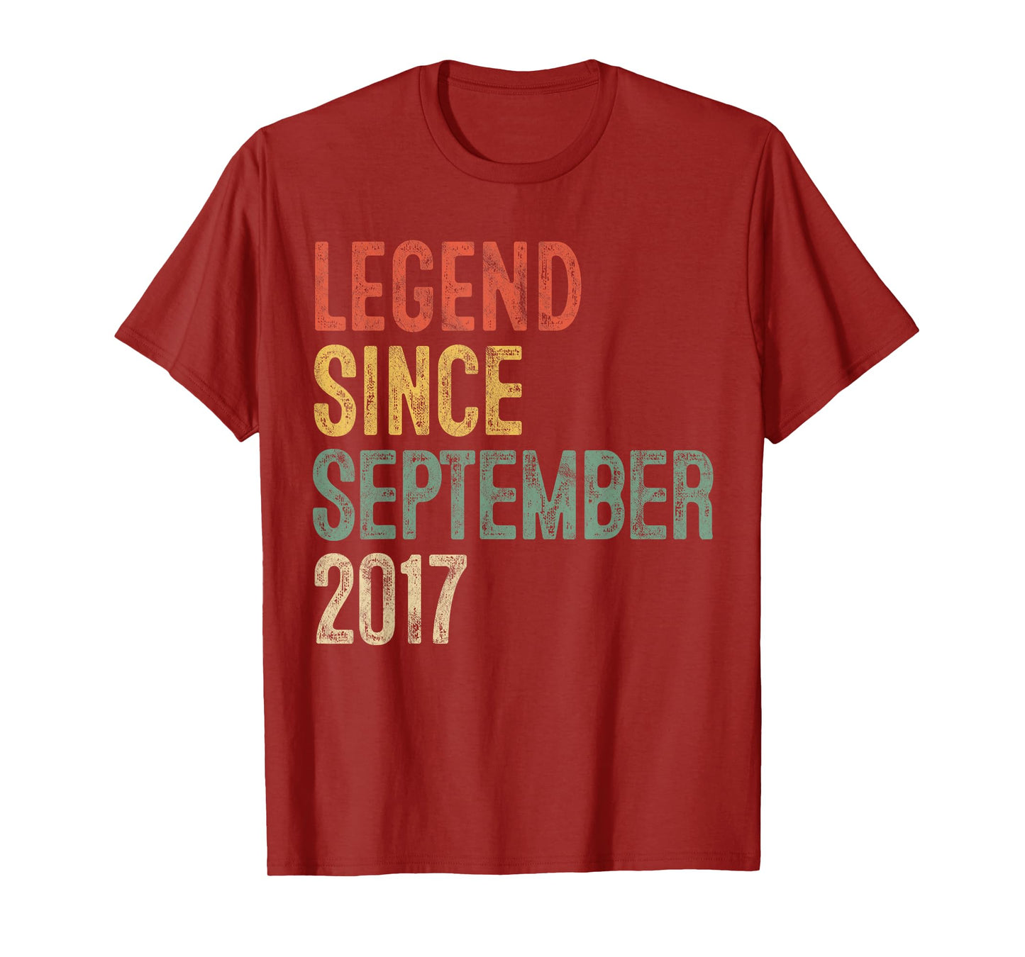 Legend 2017 8th Birthday Gifts for Boy Girl 8 Year Old T-Shirt