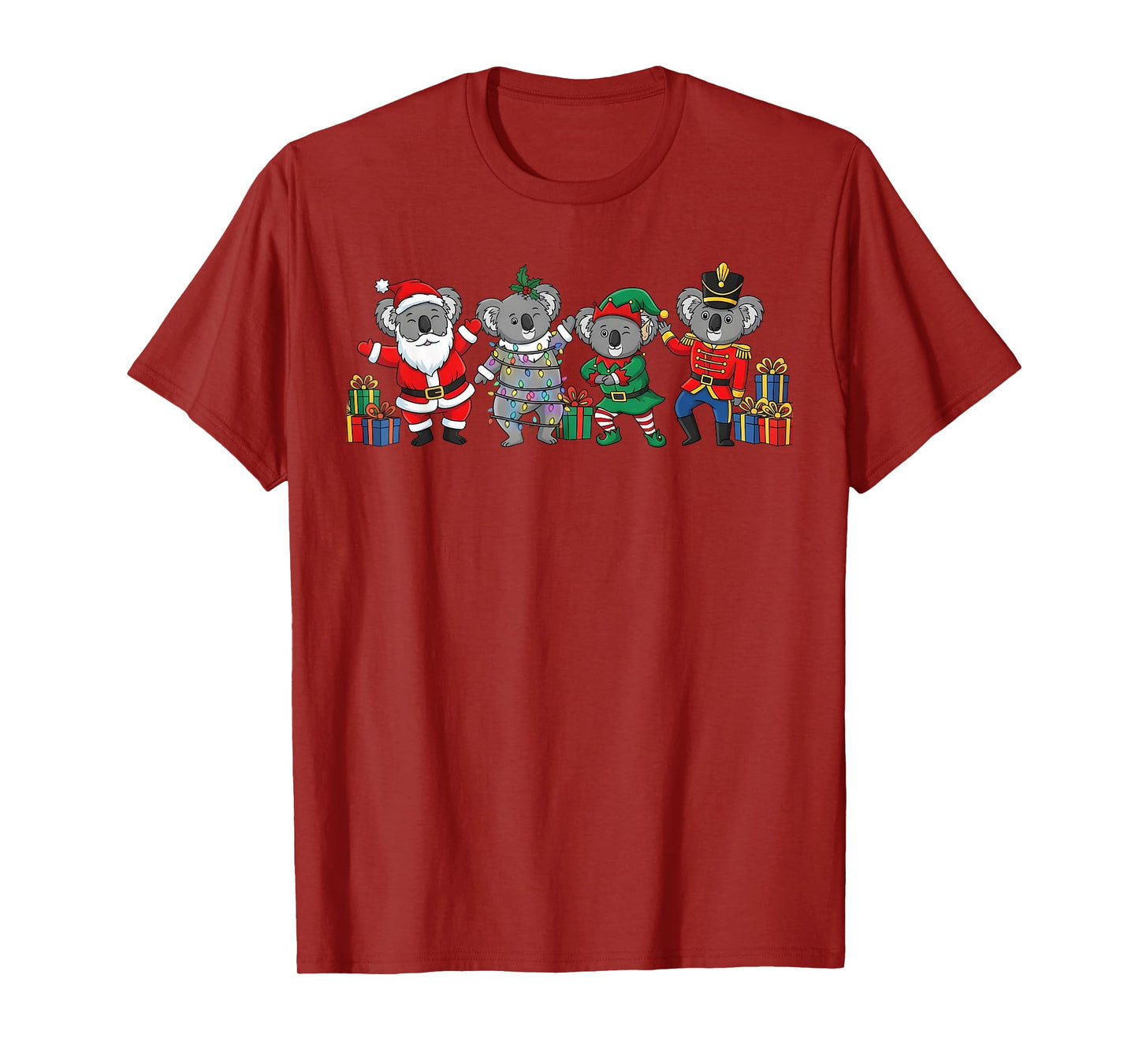 Dancing Koalas Christmas Cute Holiday Party Apparel T-Shirt
