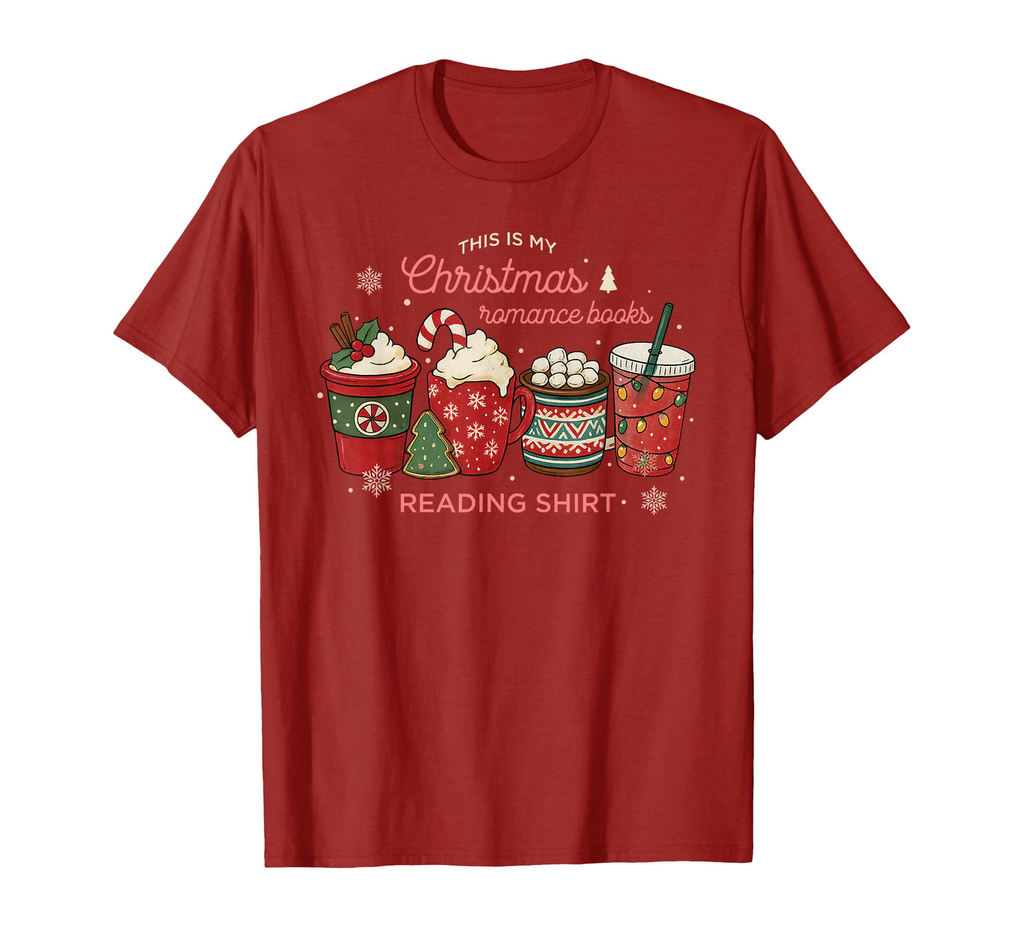 Christmas Read, Cozy Bookish Xmas Girl Reader Ugly Gift T-Shirt