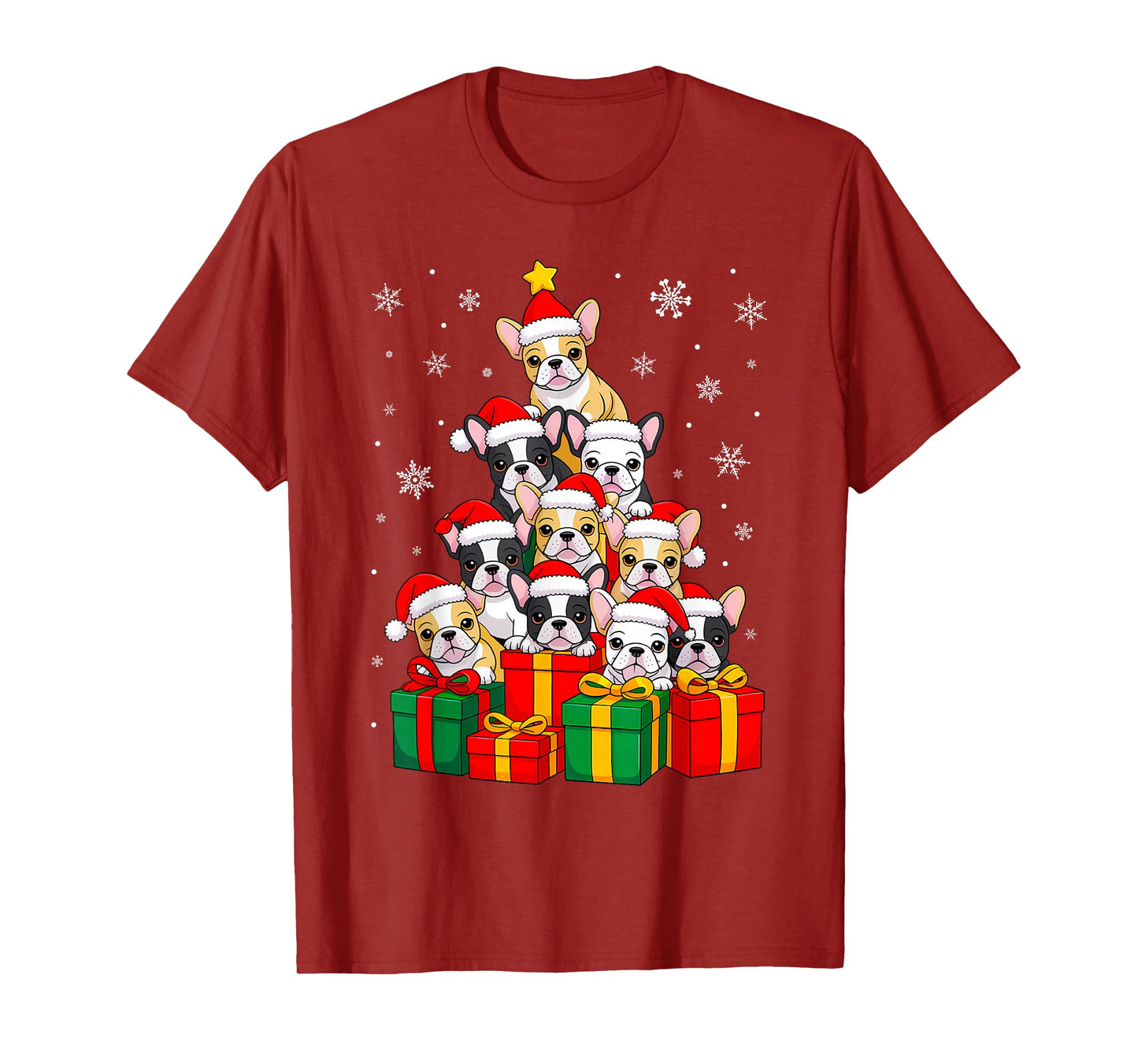 Ugly Christmas Dabbing Santa Claus Hockey T-Shirt