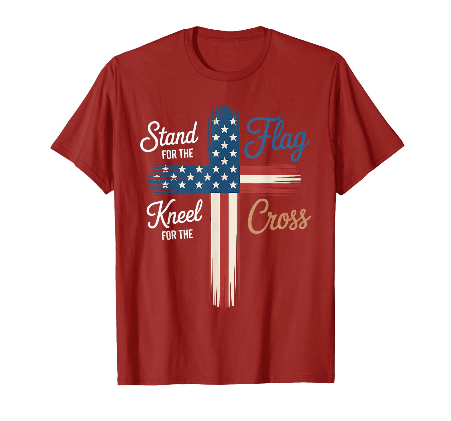 USA Flag Religious Quote 4th of July Christian Faith T-Shirt