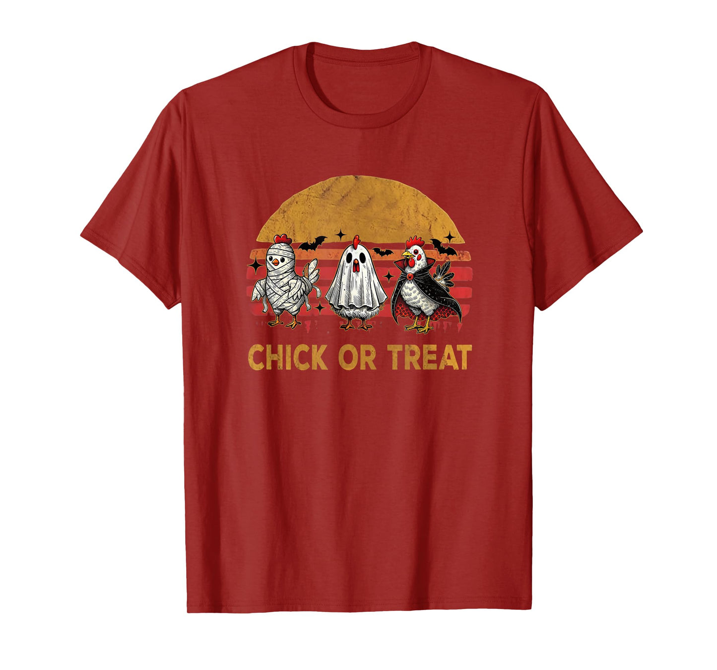 Chick Or Treat Halloween Witch Spooky Chicken Farmer T-Shirt