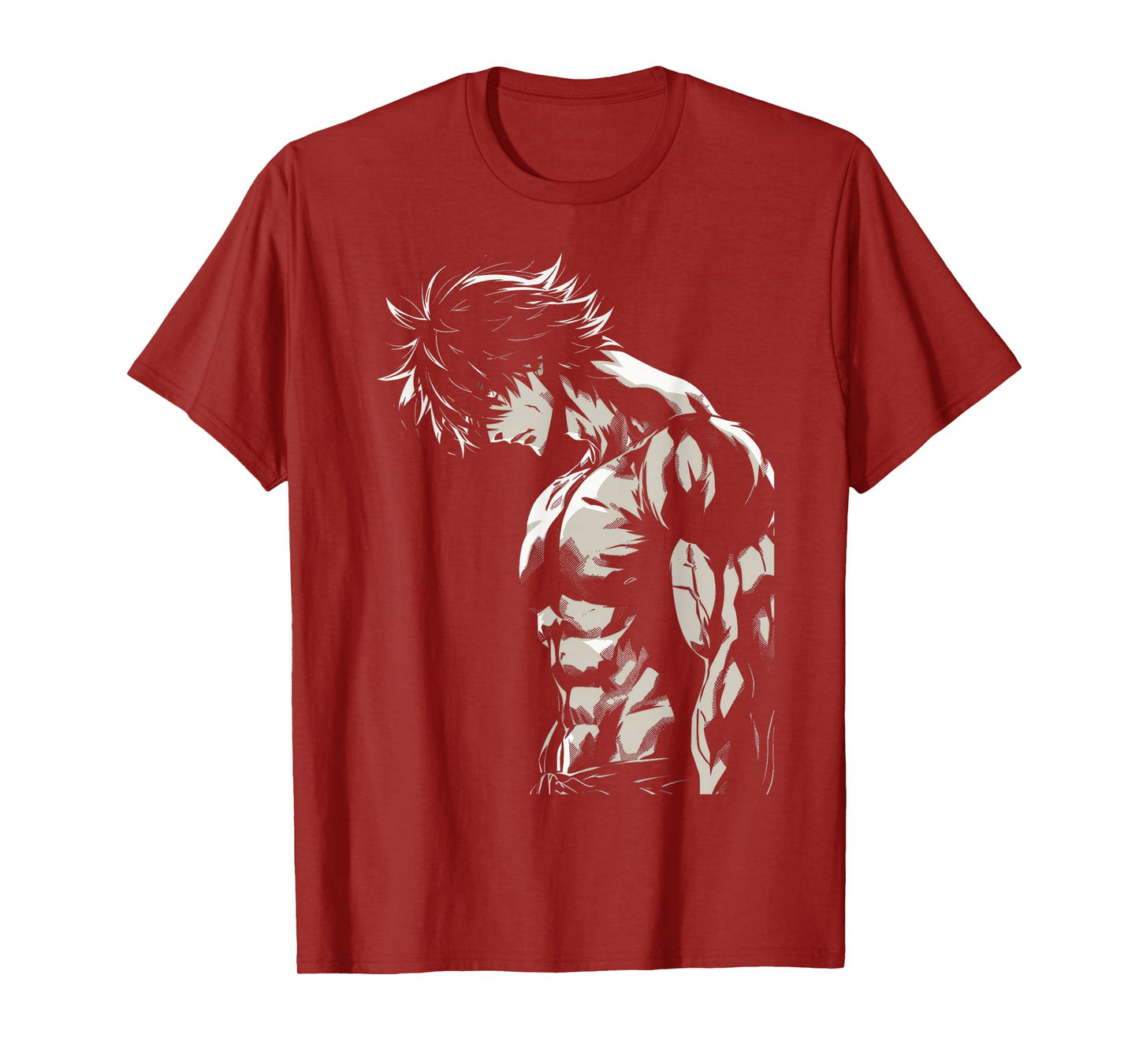 Anime Men Character Bicep Workout Motivational T-Shirt