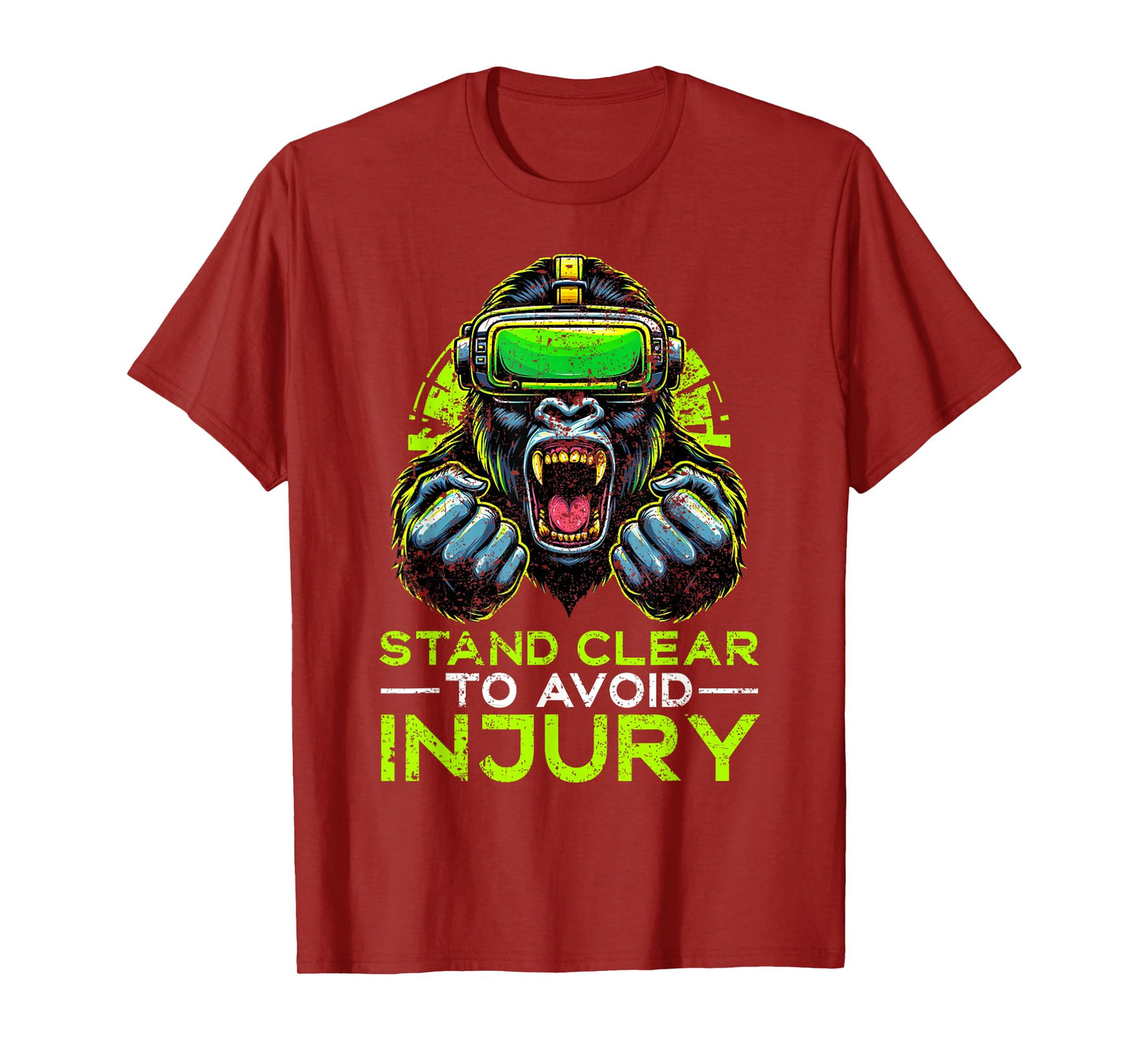 Gorilla VR Gamer Virtual Reality Headset Monkeys T-Shirt