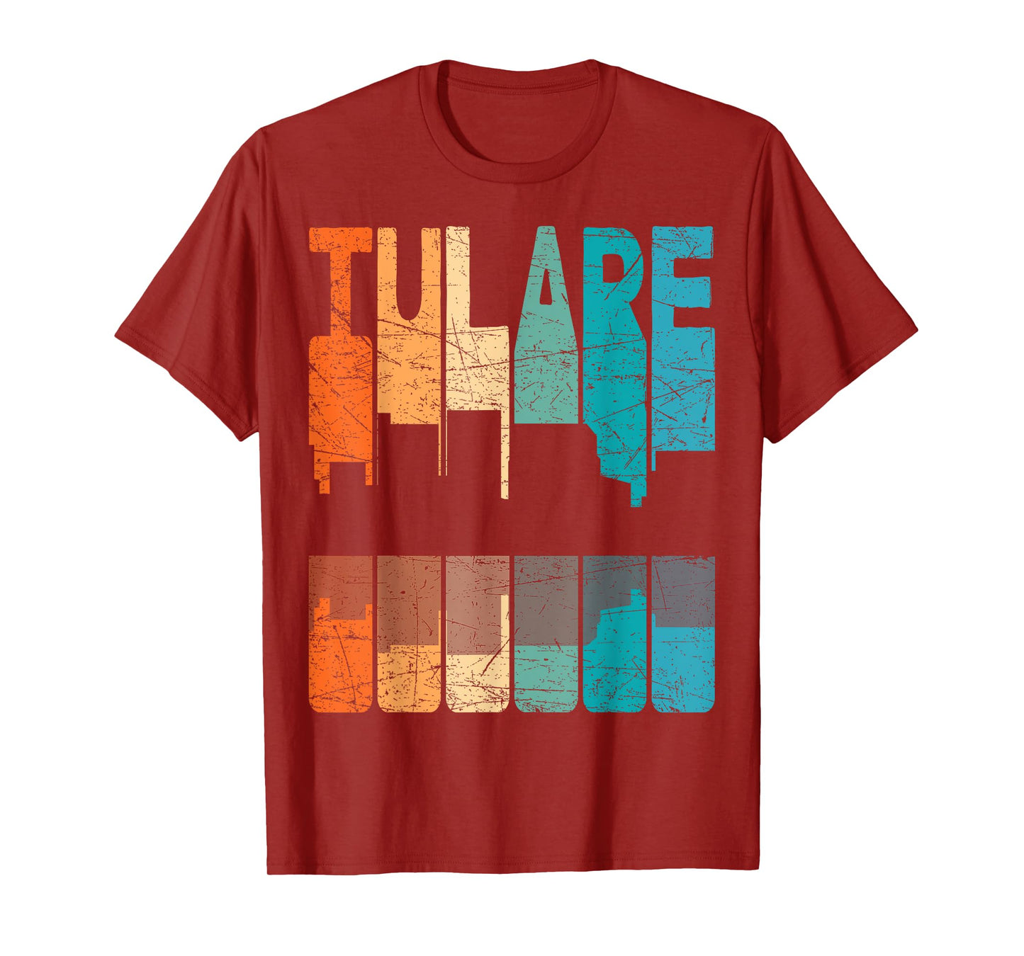 Tulare Vintage Tulare California Retro Tulare Skyline T-Shirt