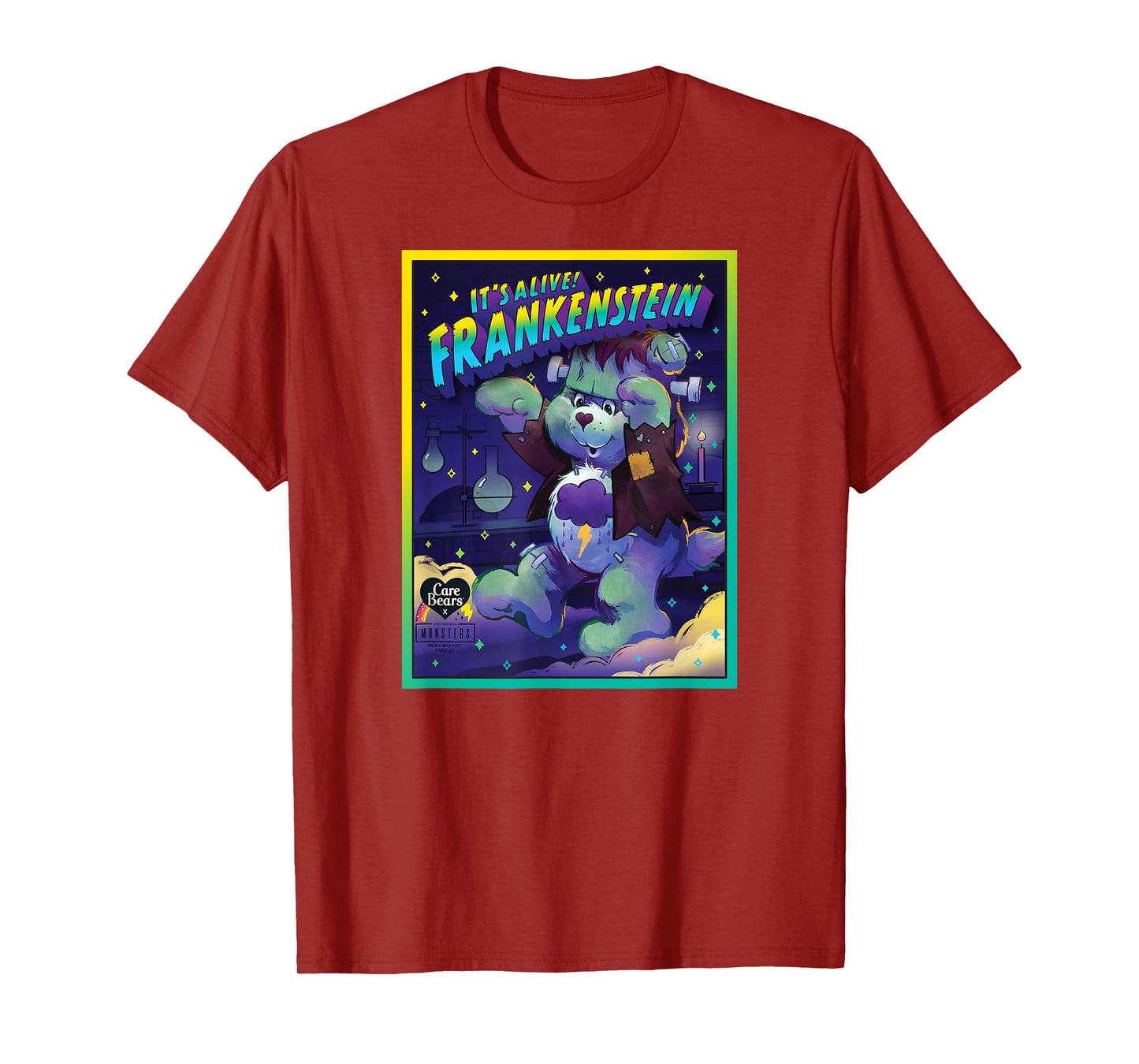 Care Bears x Universal Monsters Grumpy Bear Frankenstein T-Shirt