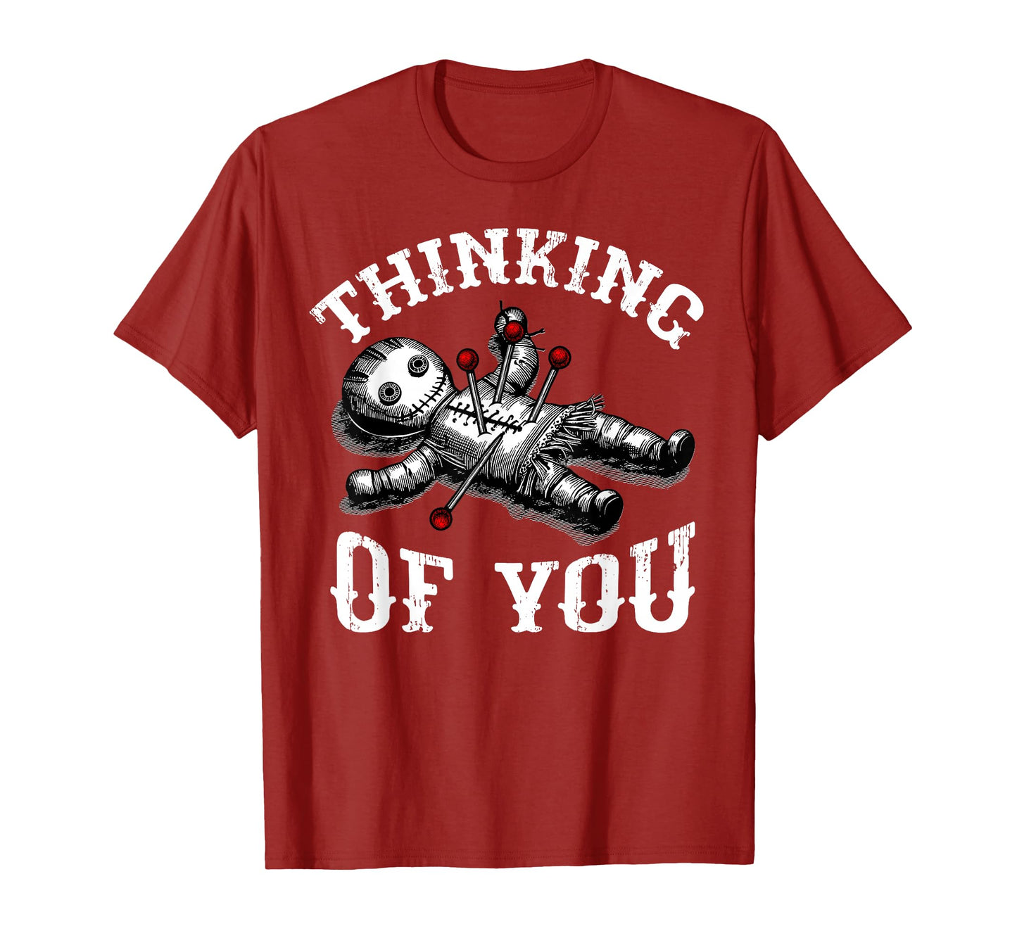 Voodoo Doll Thinking of You Funny Goth Halloween Costume T-Shirt