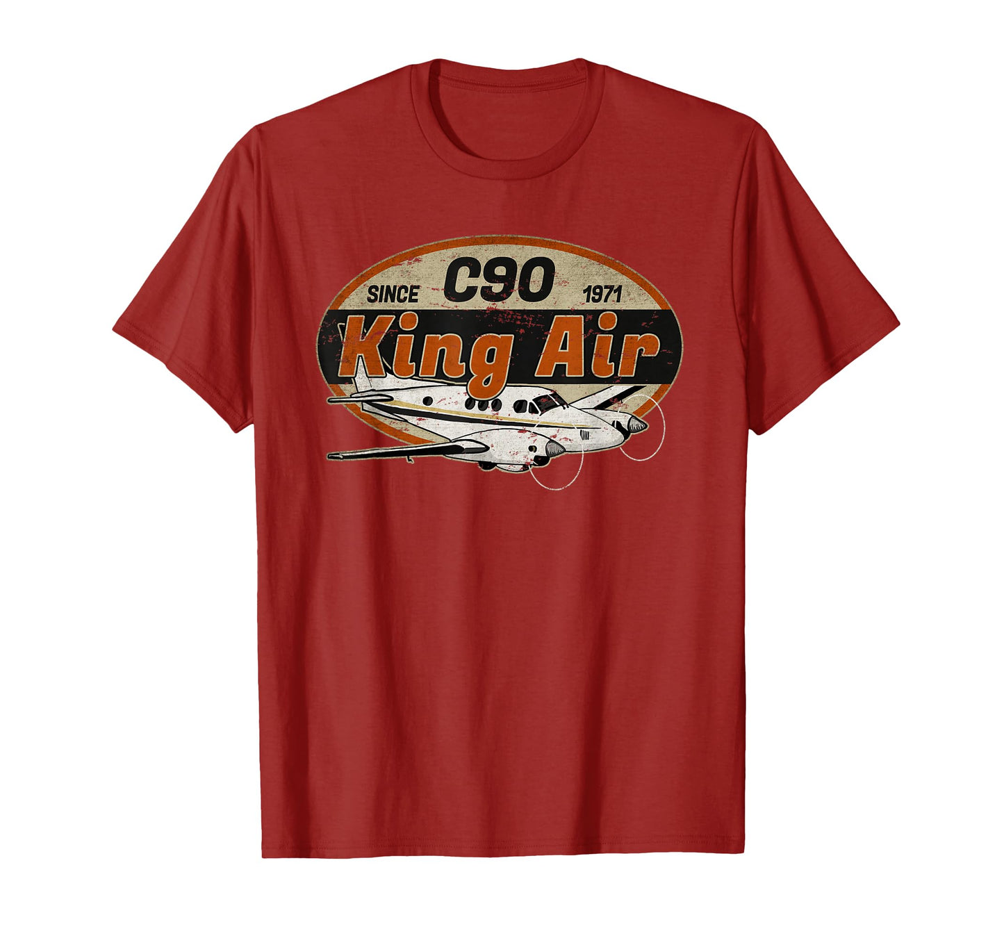 C90 King Air Since 1971 Airplane Pilot Vintage Retro T-Shirt