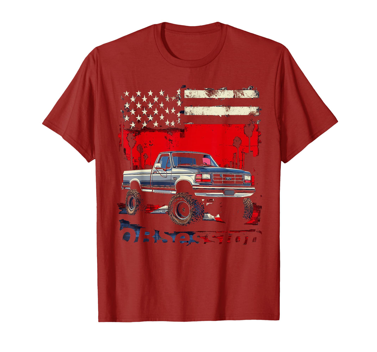 OBS Single Cab Old Body Style Retro Powerstroke Diesel Truck T-Shirt