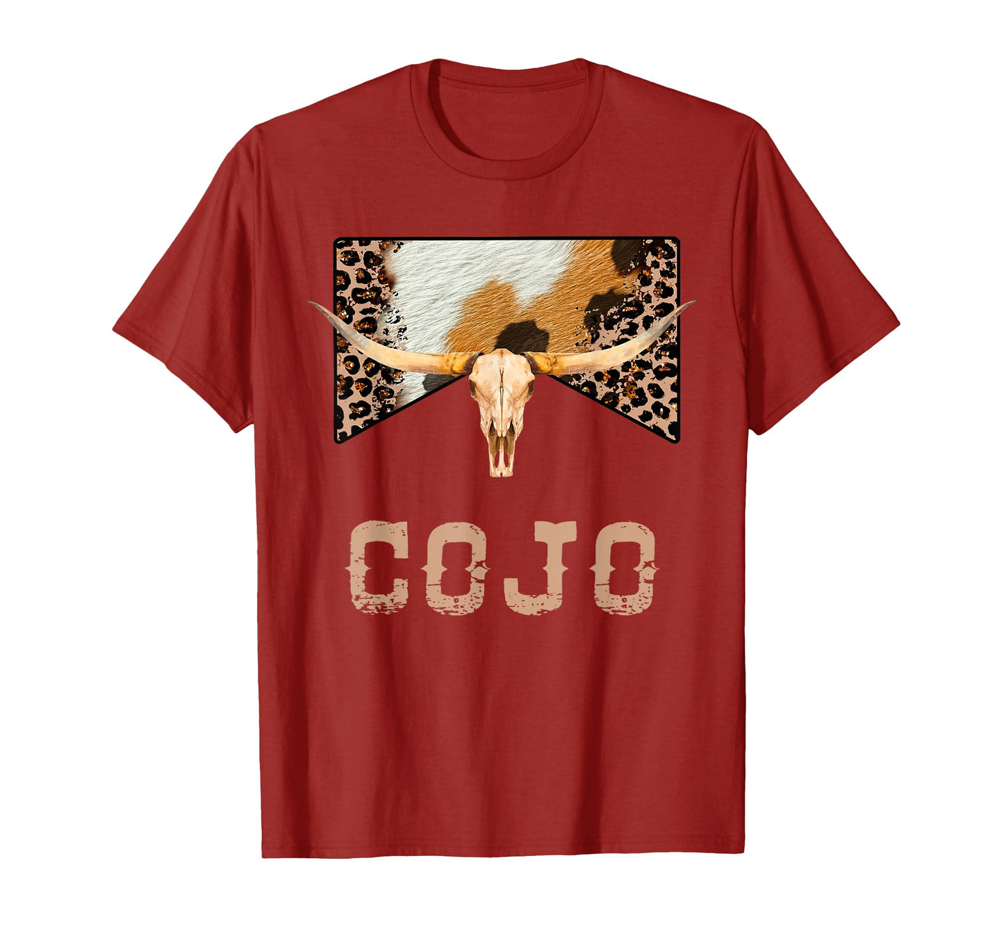 Retro Cojo Johnson Bull Skull Music Country 70s Cowboy Boots T-Shirt