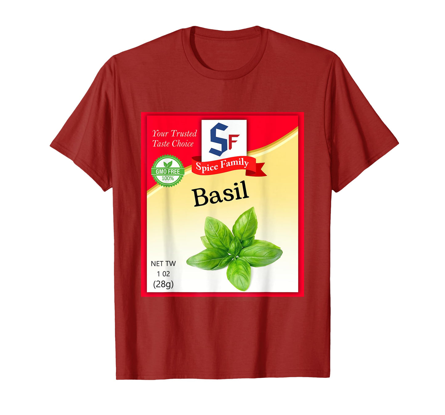 Basil Spice Condiment Costume Holiday Spice Group Costumes T-Shirt