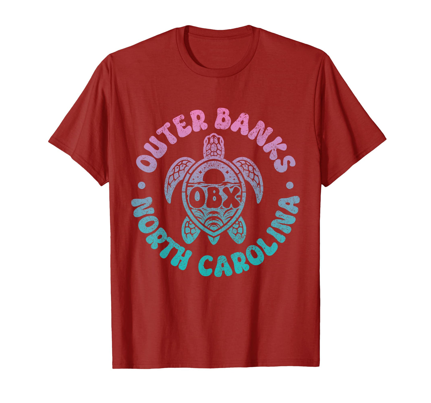 Outer Banks North Carolina Sea Turtle Beach Surf Souvenir T-Shirt