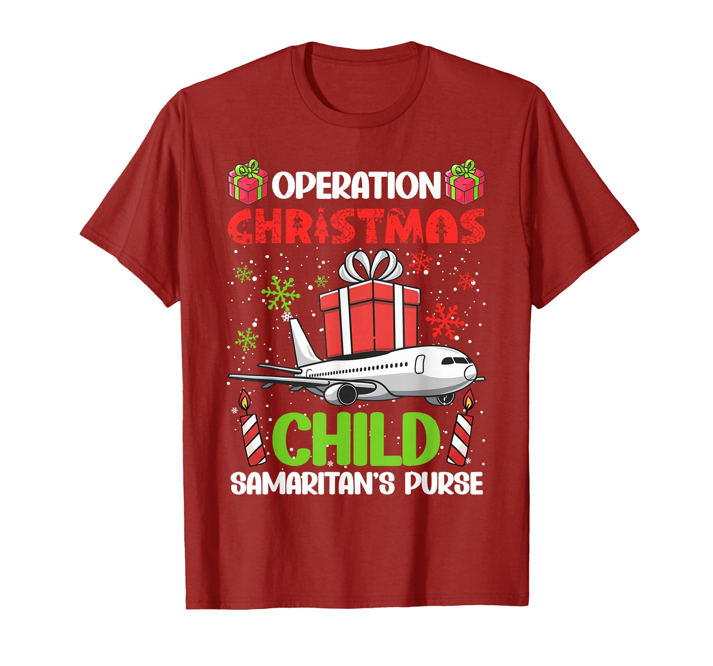 Operation Christmas Child Smaritan's Purse Funny Family Xmas T-Shirt