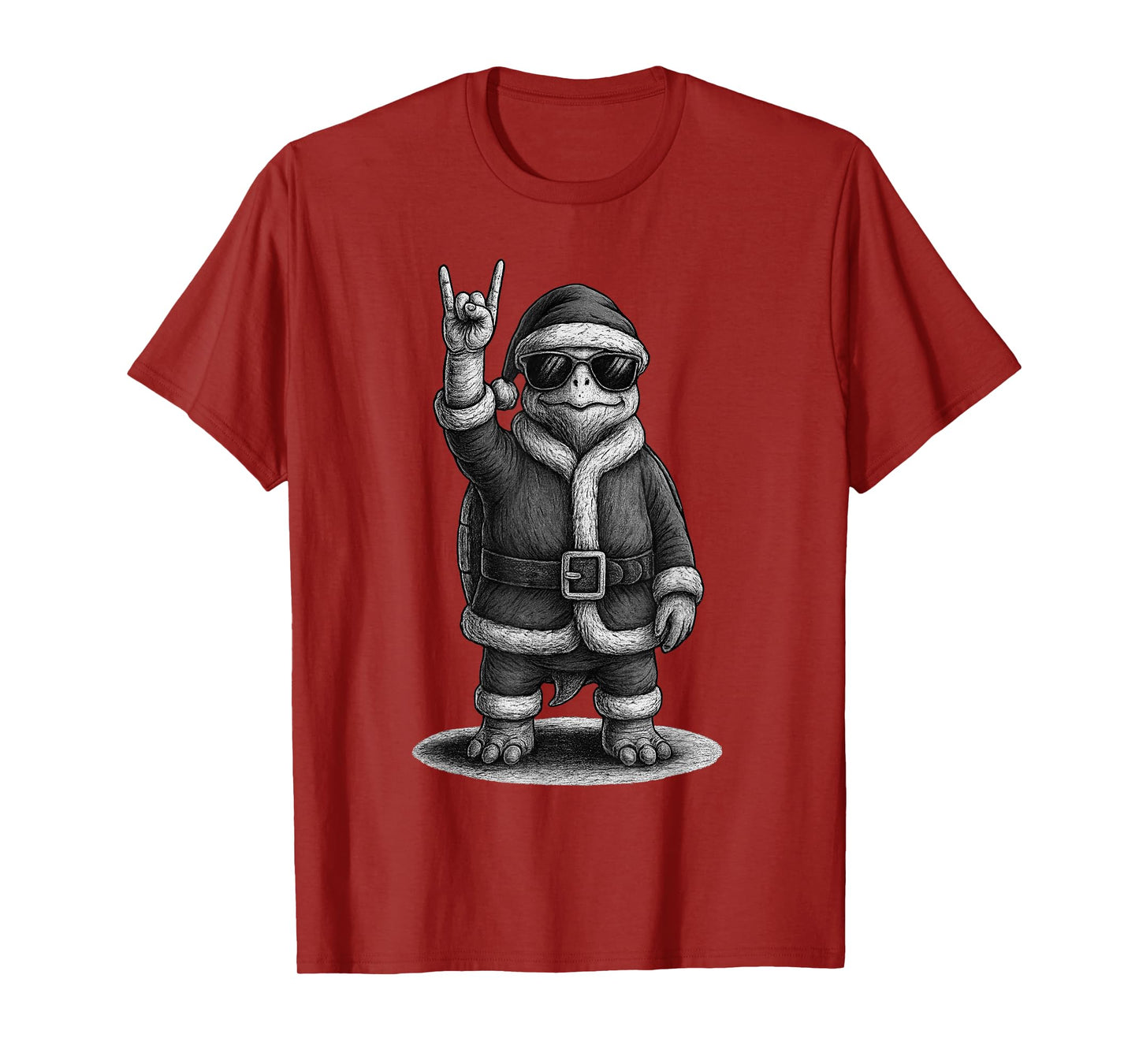 Tortoise Rock Music Christmas Reptile Lover T-Shirt