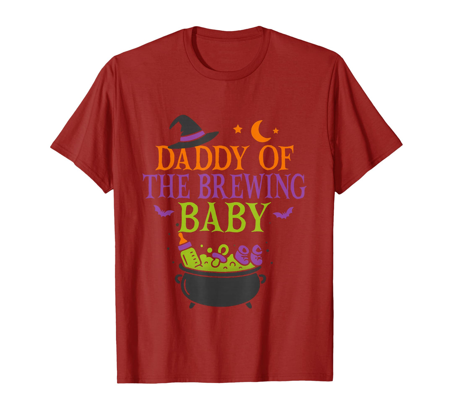 Daddy of The Brewing Baby Halloween Witch Baby Shower T-Shirt