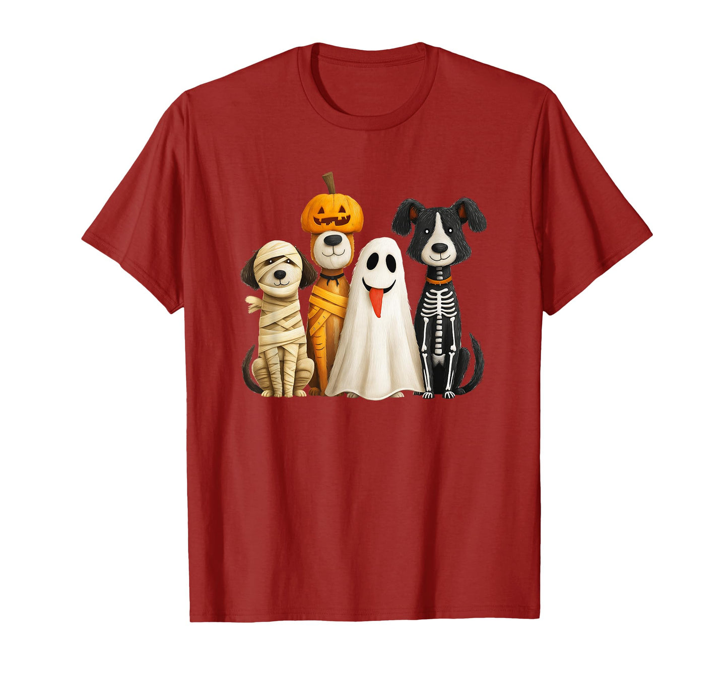 Cute Dog Boo Funny Spooky Halloween Costume T-Shirt