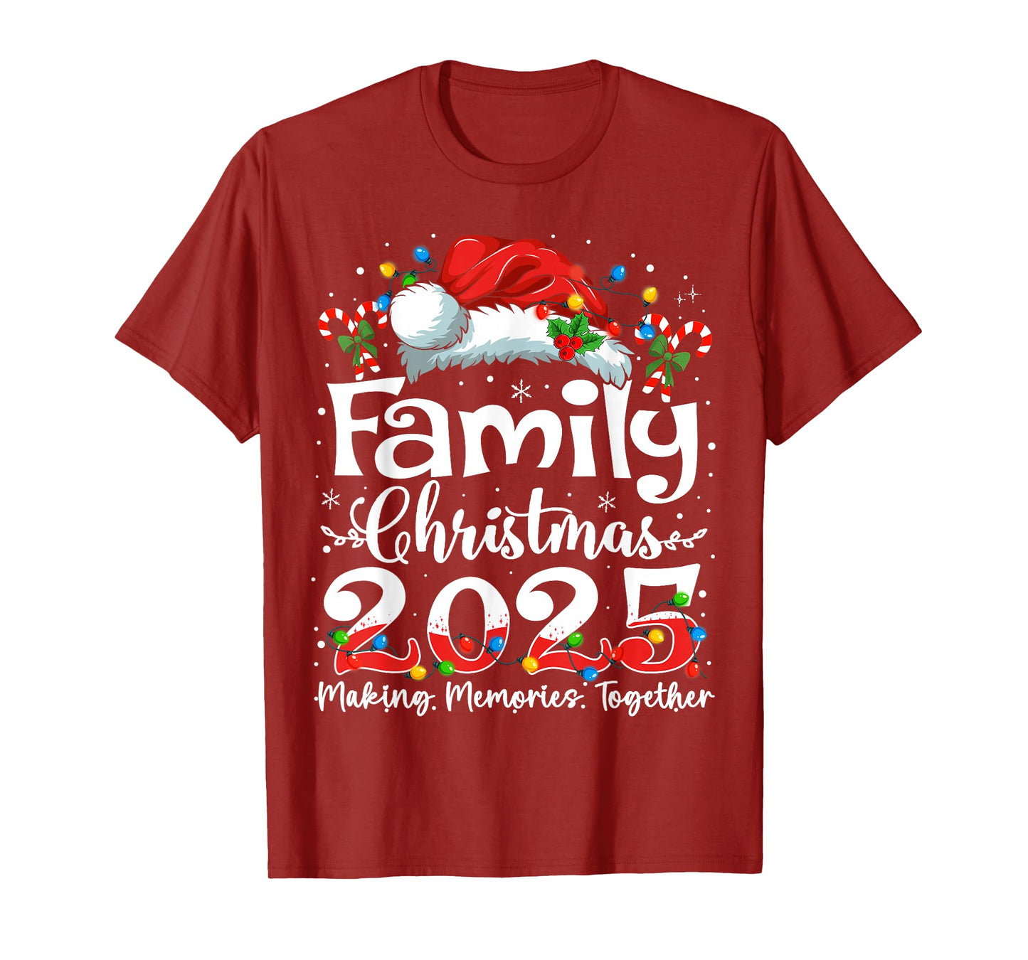 Family Christmas 2025 Squad Santa Elf Xmas Matching Outfit T-Shirt