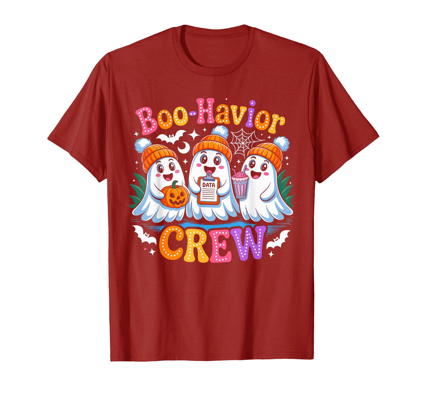 Groovy Boo-Havior Crew Behavior Analyst Halloween ABA RBT T-Shirt