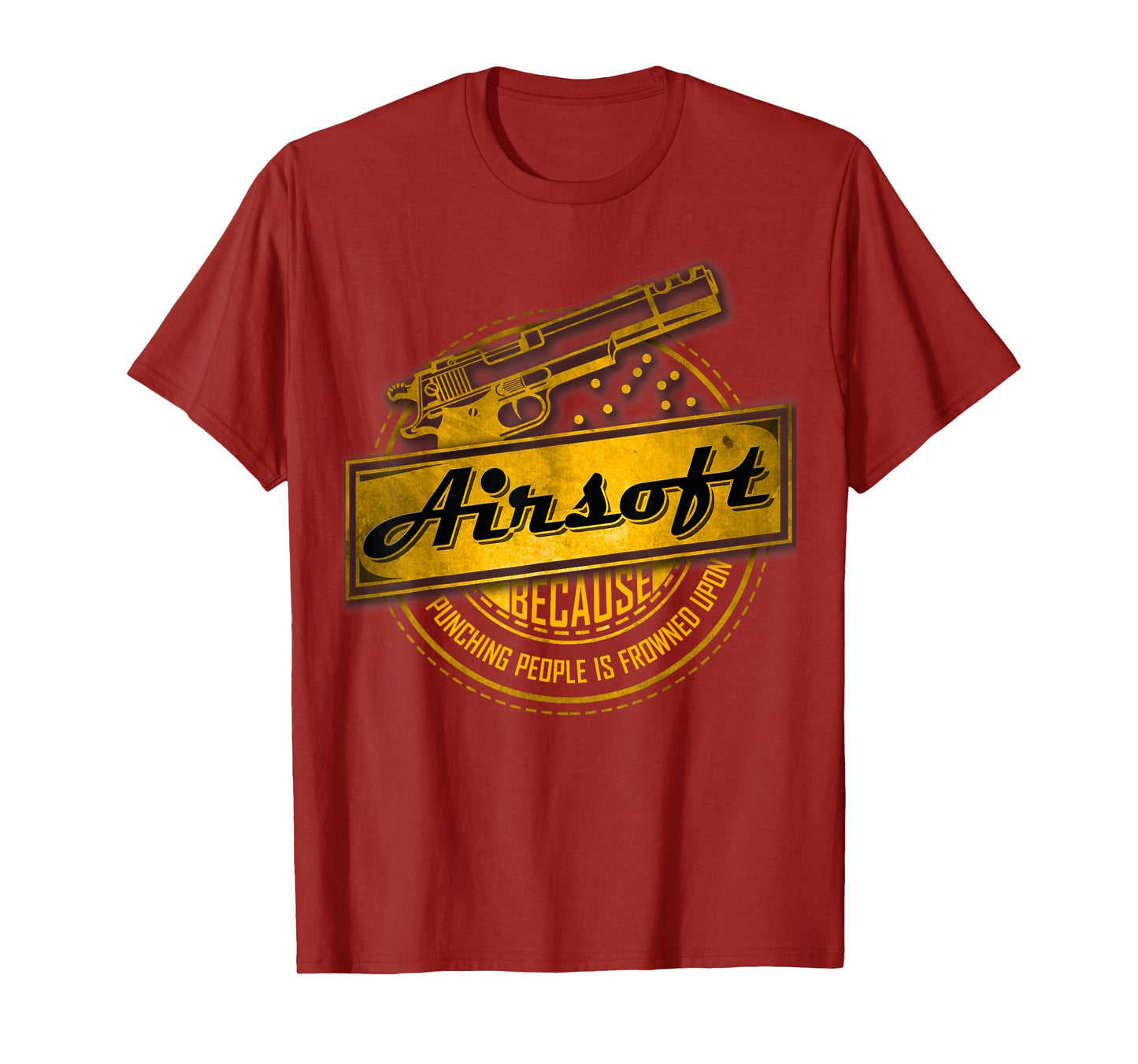 Funny Airsoft T-Shirt | Airsoft Not Punching Sports Tee T-Shirt