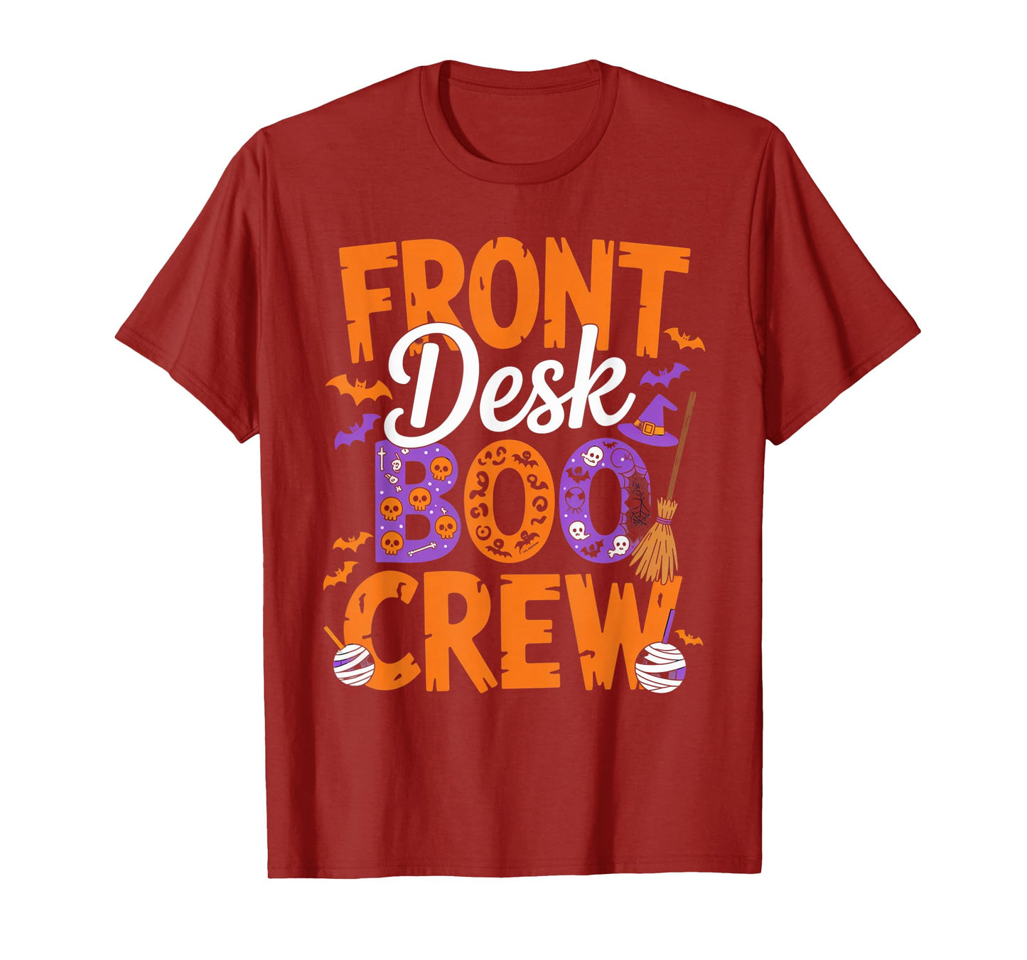 Front Desk Boo Crew Halloween Matching Spooky Outfit T-Shirt