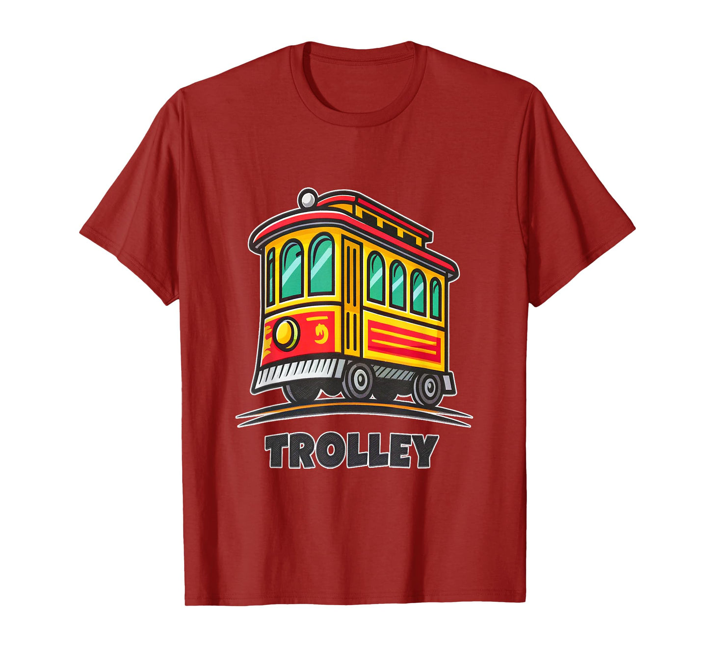 Retro City Trolley Car Adventure Theme T-Shirt