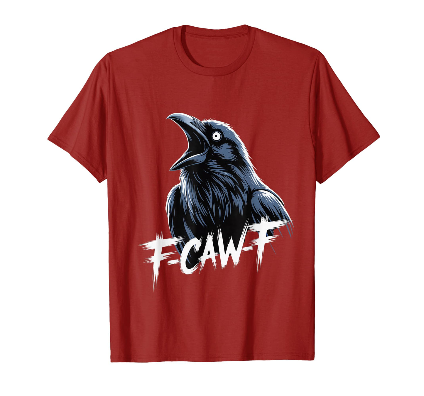 F-Caw-F Crow Funny Gothic Moon Black Bird Halloween T-Shirt