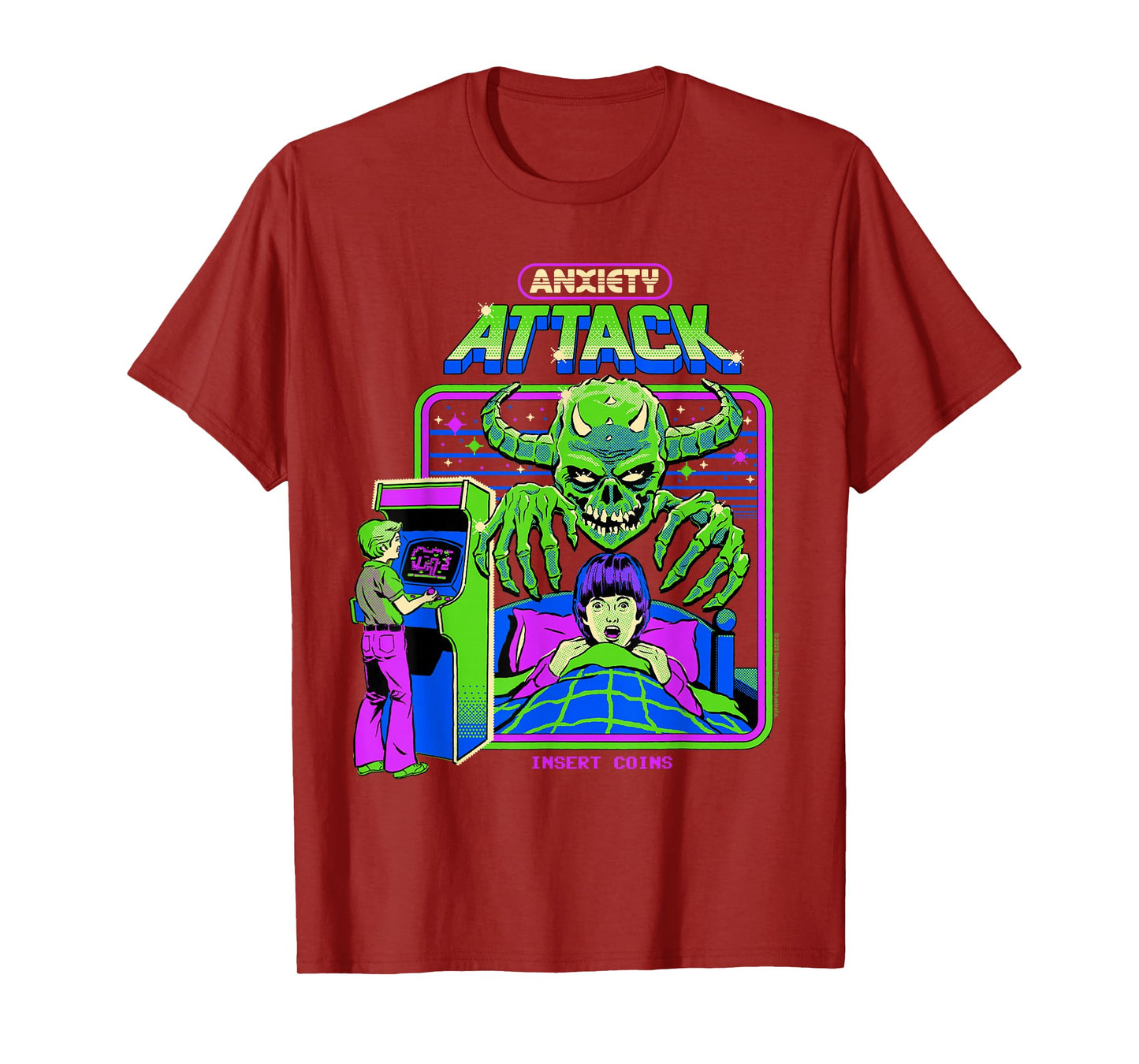 Anxiety Attack Sarcastic Retro Vintage Funny Adult Humor T-Shirt