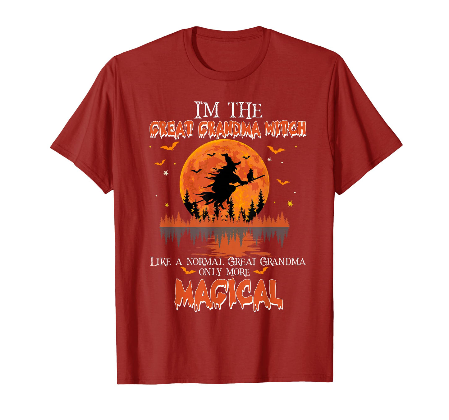 I'm The Great Grandma Witch Halloween Great Grandma T-Shirt