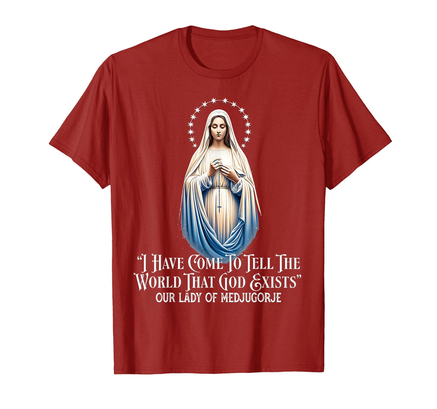 Our Lady of Medjugorje Pilgrimage Marian Catholic T-Shirt