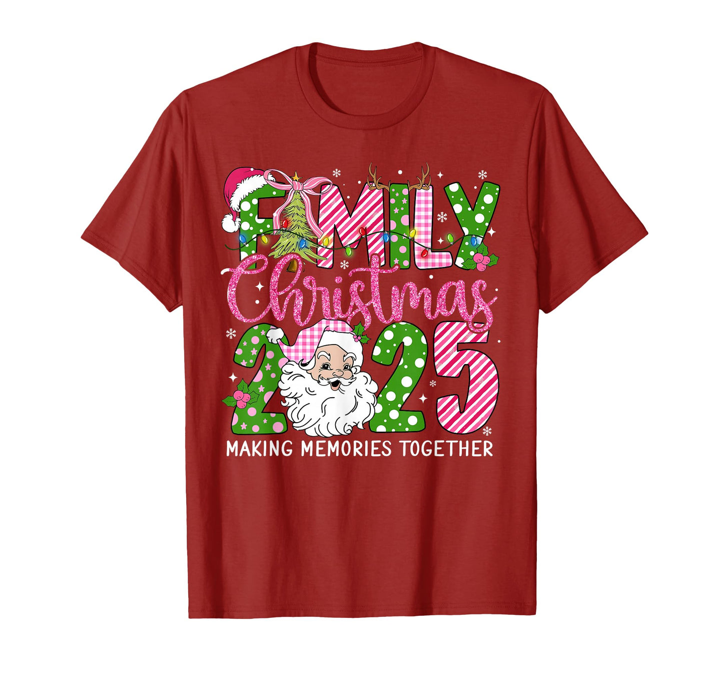 Family Christmas 2025 Making Memories Together Xmas Santa T-Shirt