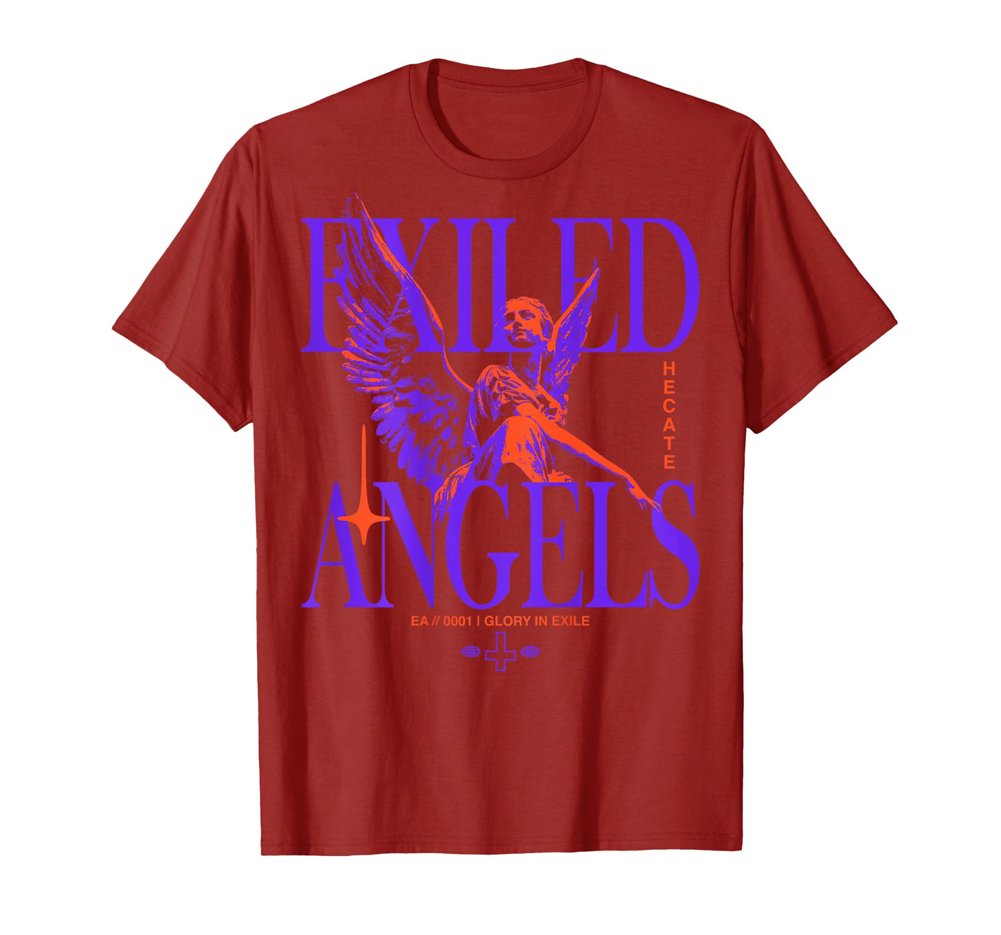 Angel Vintage Streetwear Urban Hip Hop Y2K Back Print T-Shirt