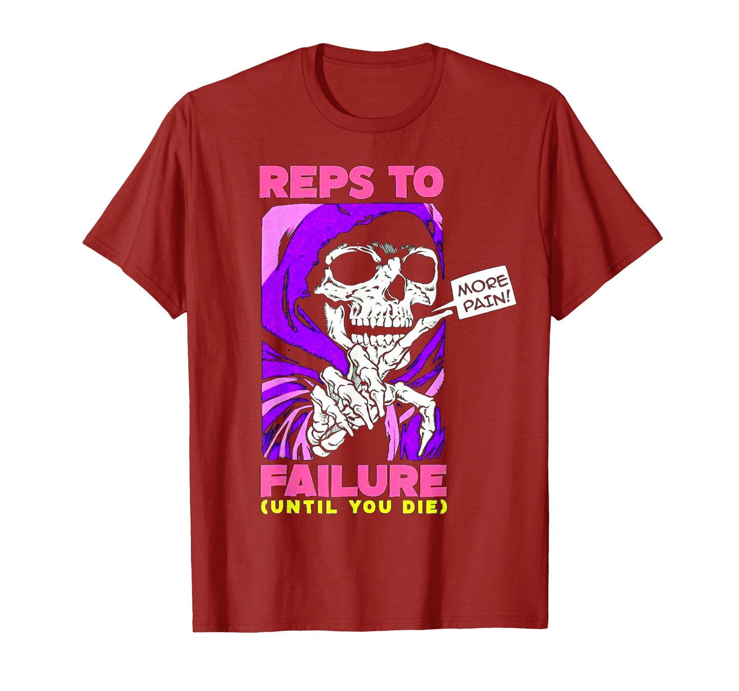 Funny Reps To Failure Weightlifting Bodybuilding Fitness Gym T-Shirt