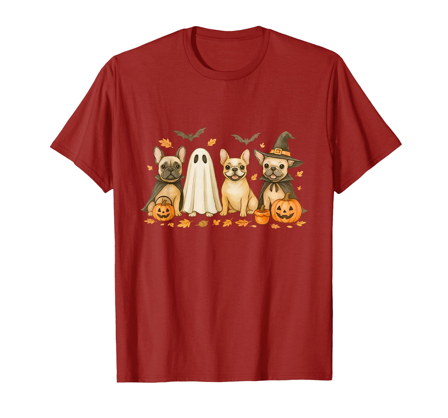 French Bulldog Halloween Fall Bulldog Witch Bulldog Dog Mom T-Shirt