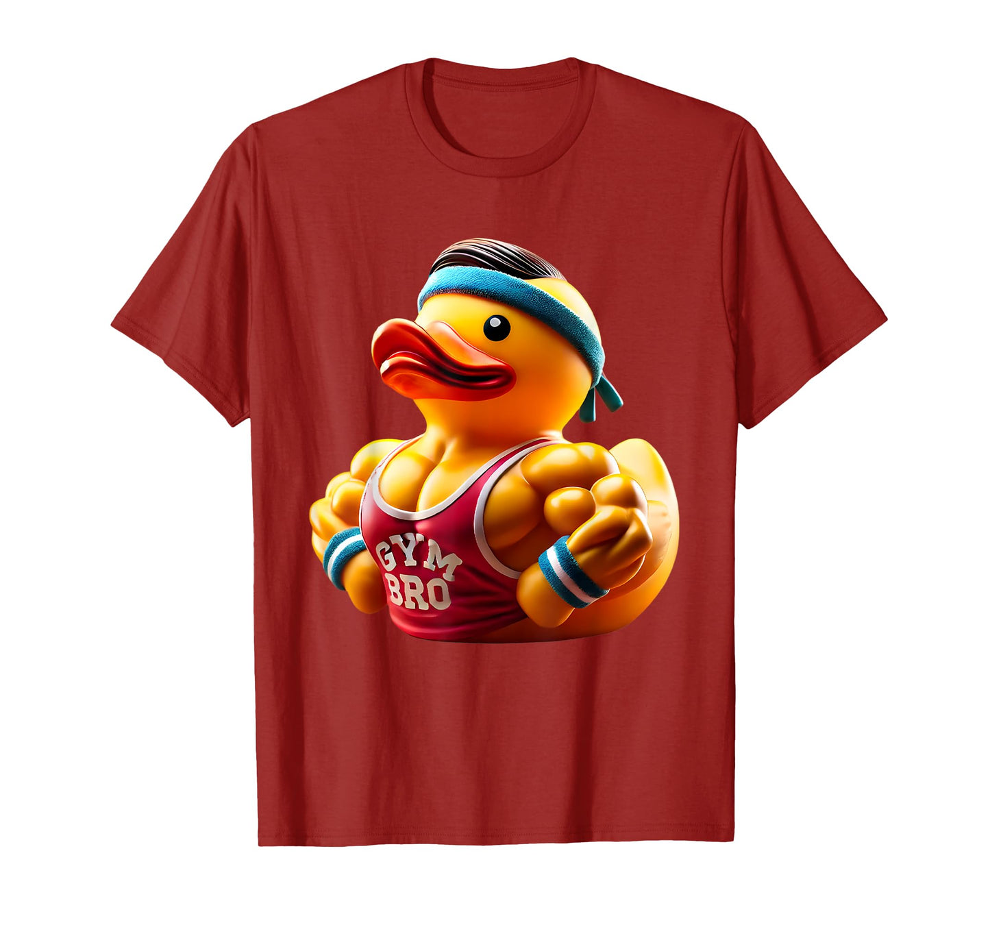 Gym Bro Rubber Duck Muscle Bodybuilder Fitness Gym T-Shirt