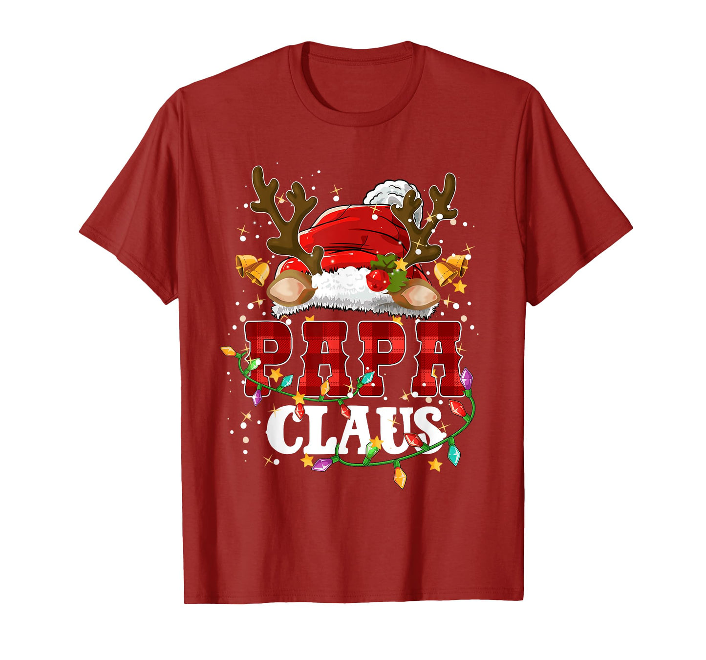 Christmas Papa Claus Pajamas Family Matching Grandpa Men T-Shirt