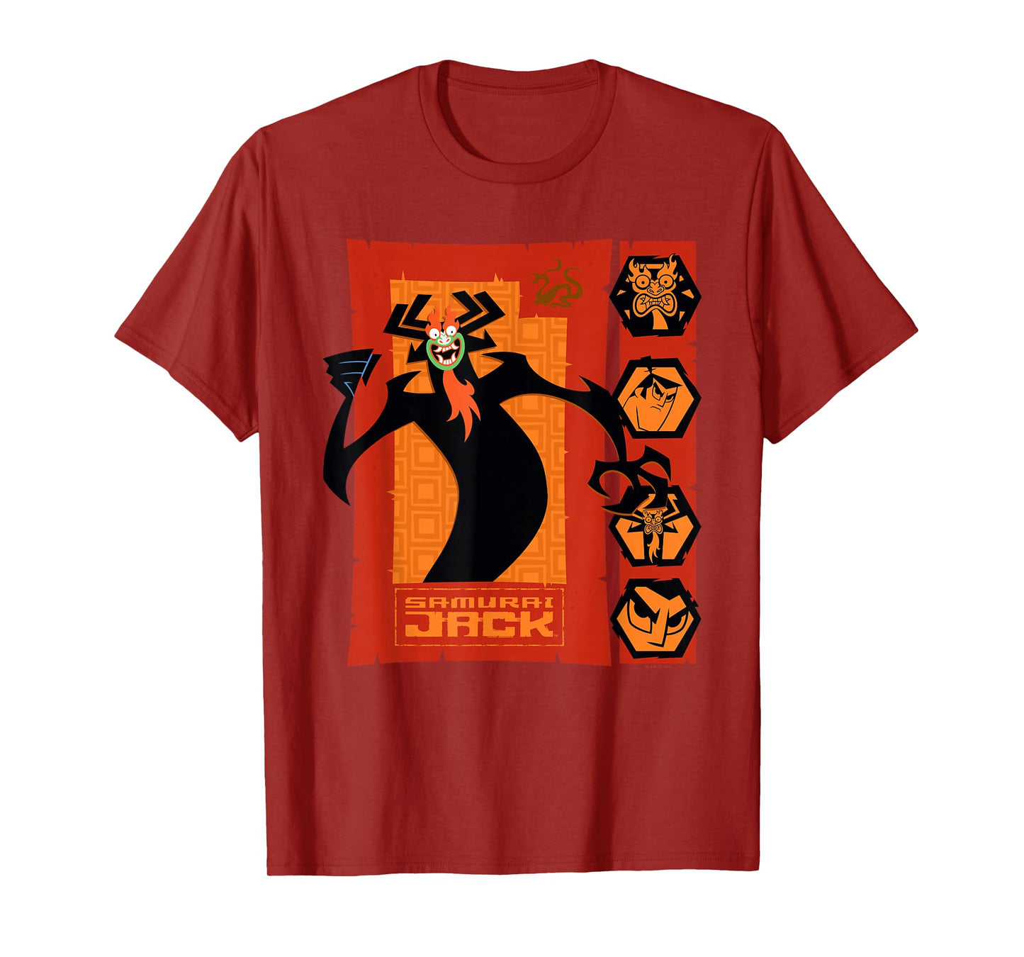 Samurai Jack Aku Close-Up Moods Cartoon T-Shirt