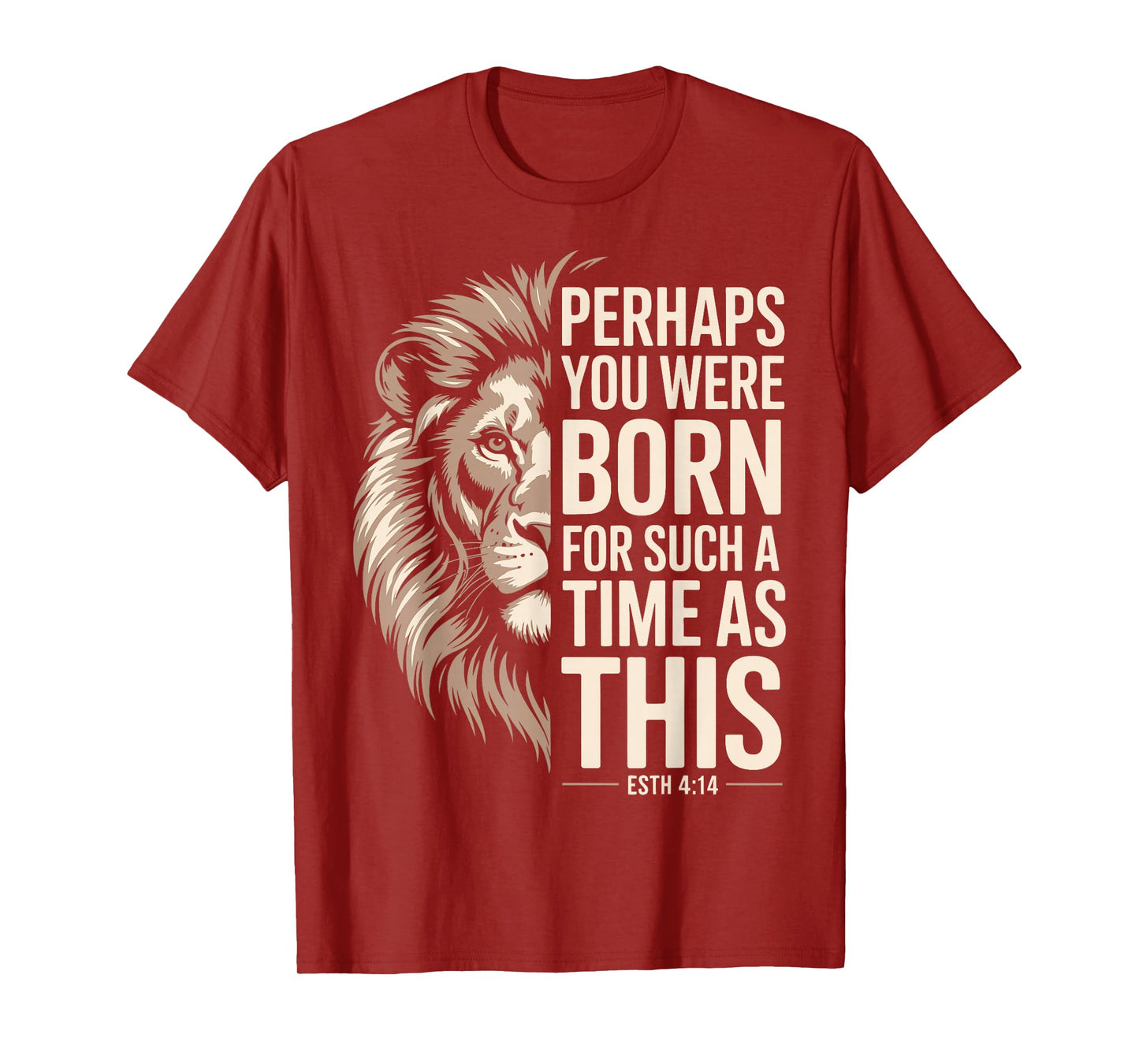 Born for Such a Time as This Esther 4:14 Christian Vintage T-Shirt