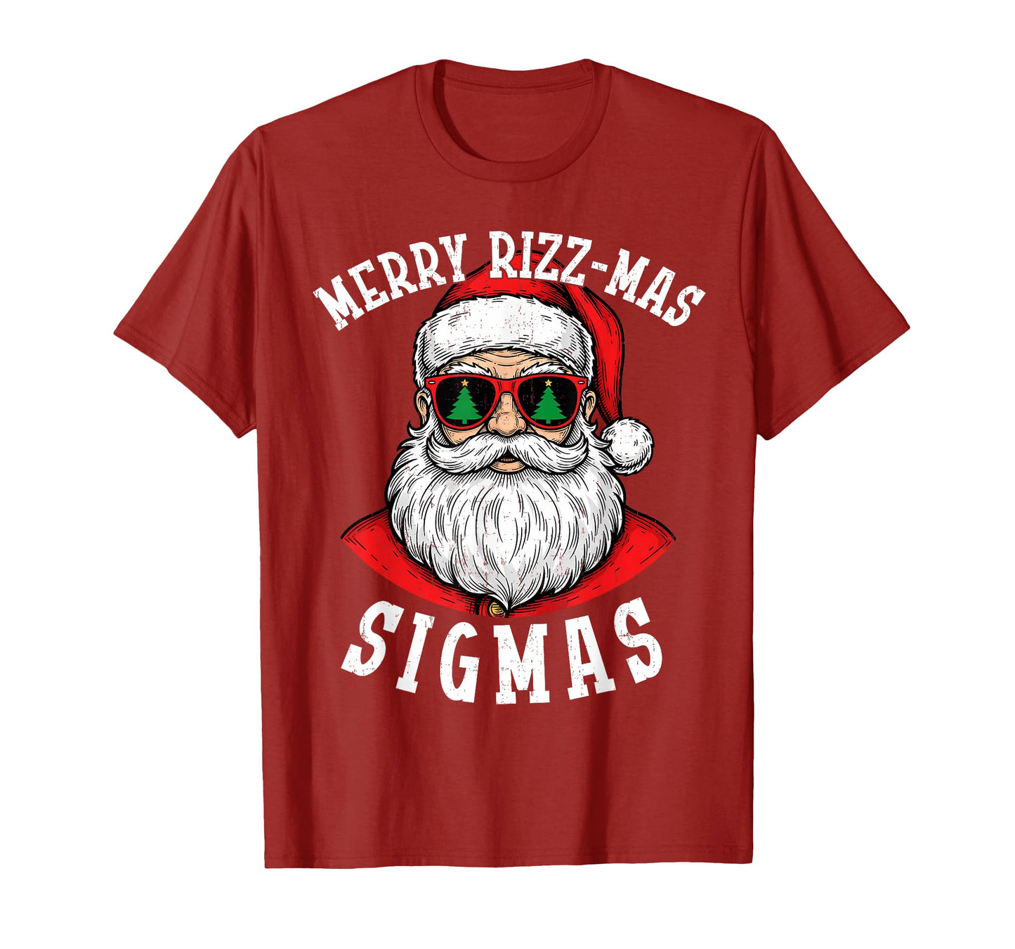 Merry Rizzmas Sigmas Funny Christmas Shirt for Boys Men T-Shirt