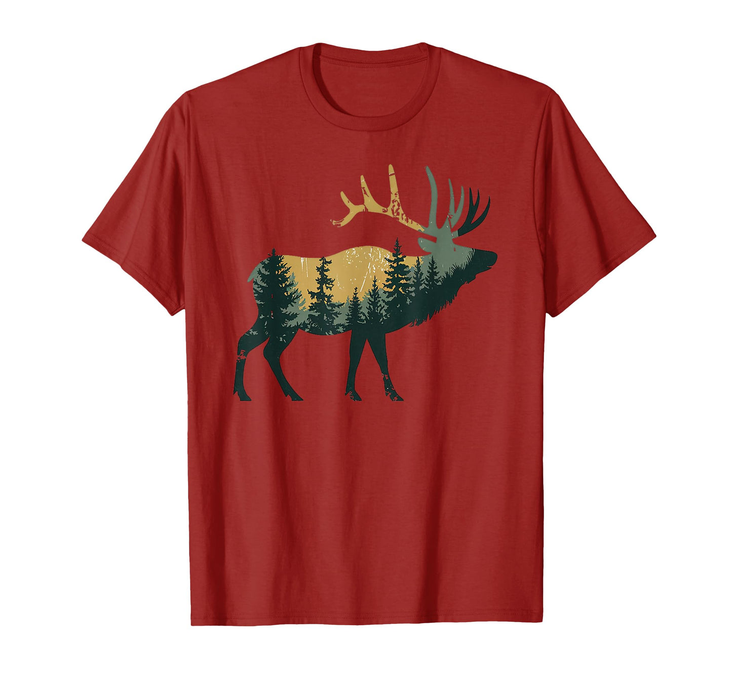Elk Hunting Hiking Outdoor Camping Forest Men Women Elk T-Shirt