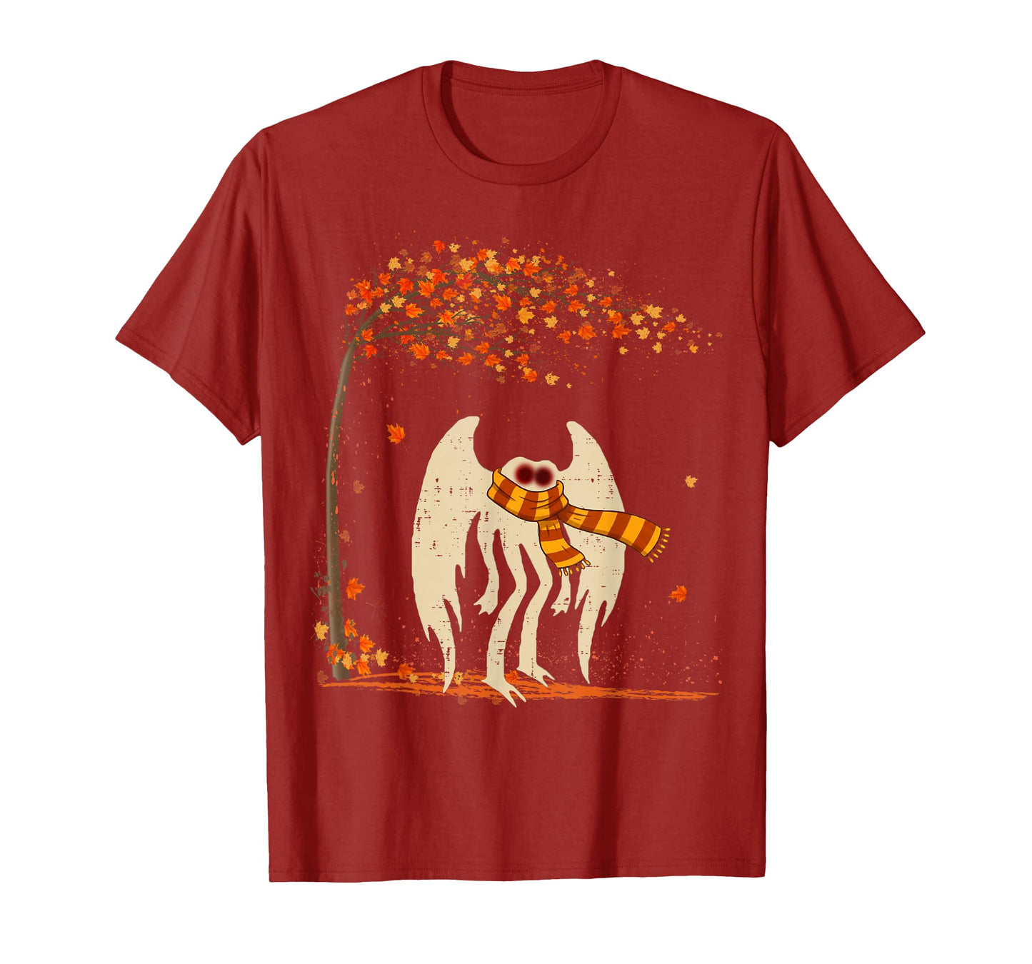 Cozy Mothman Fall Spooky Autumn Cryptid Halloween T-Shirt