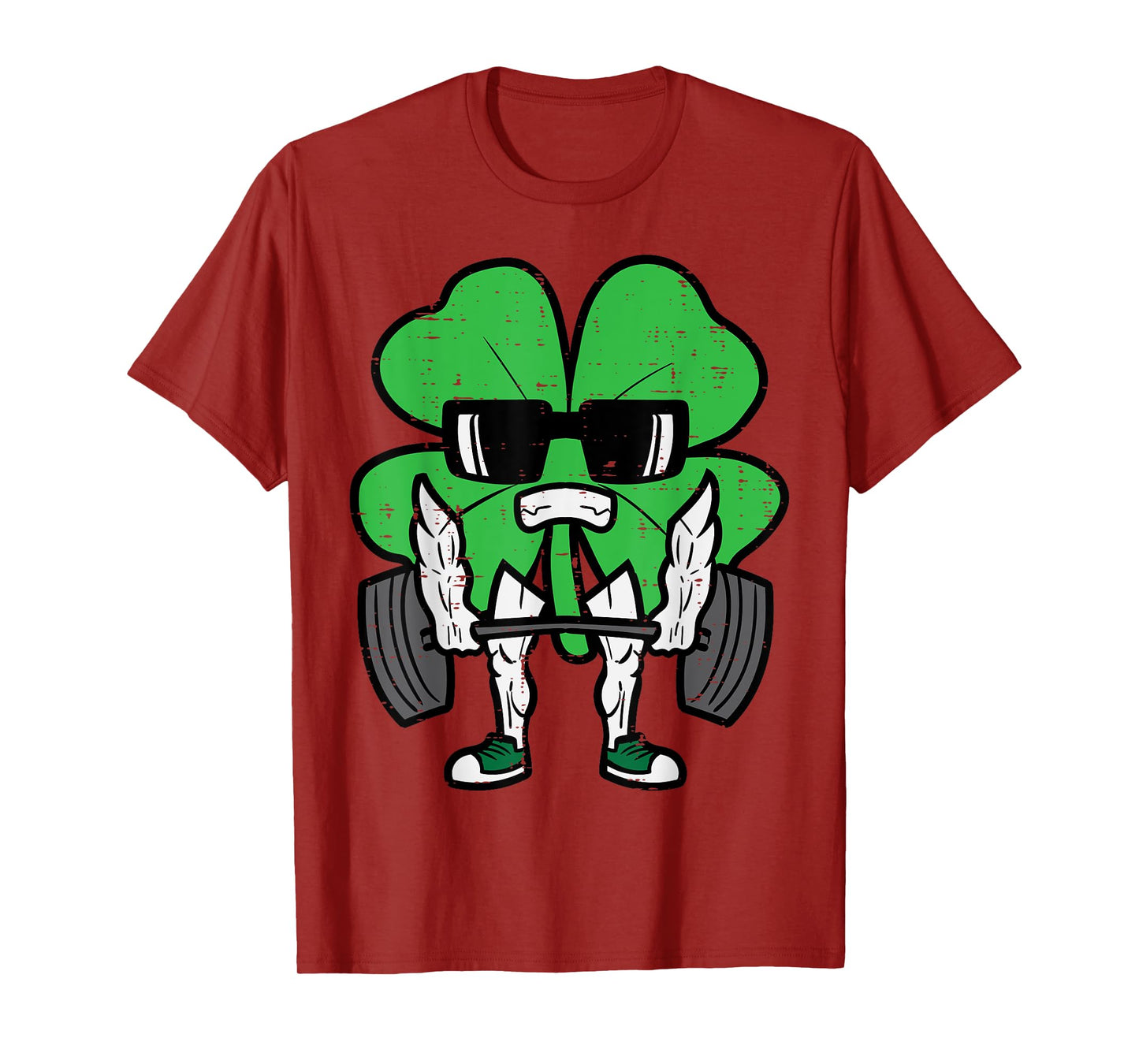 St Patricks Day Weightlift Saint Paddys Gym Men Women Kids T-Shirt