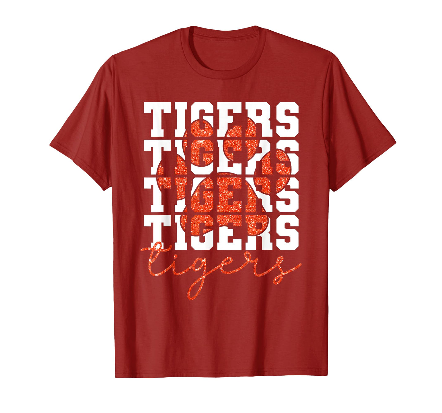 Vintage Tigers School Sports Name Spirit Back To School T-Shirt