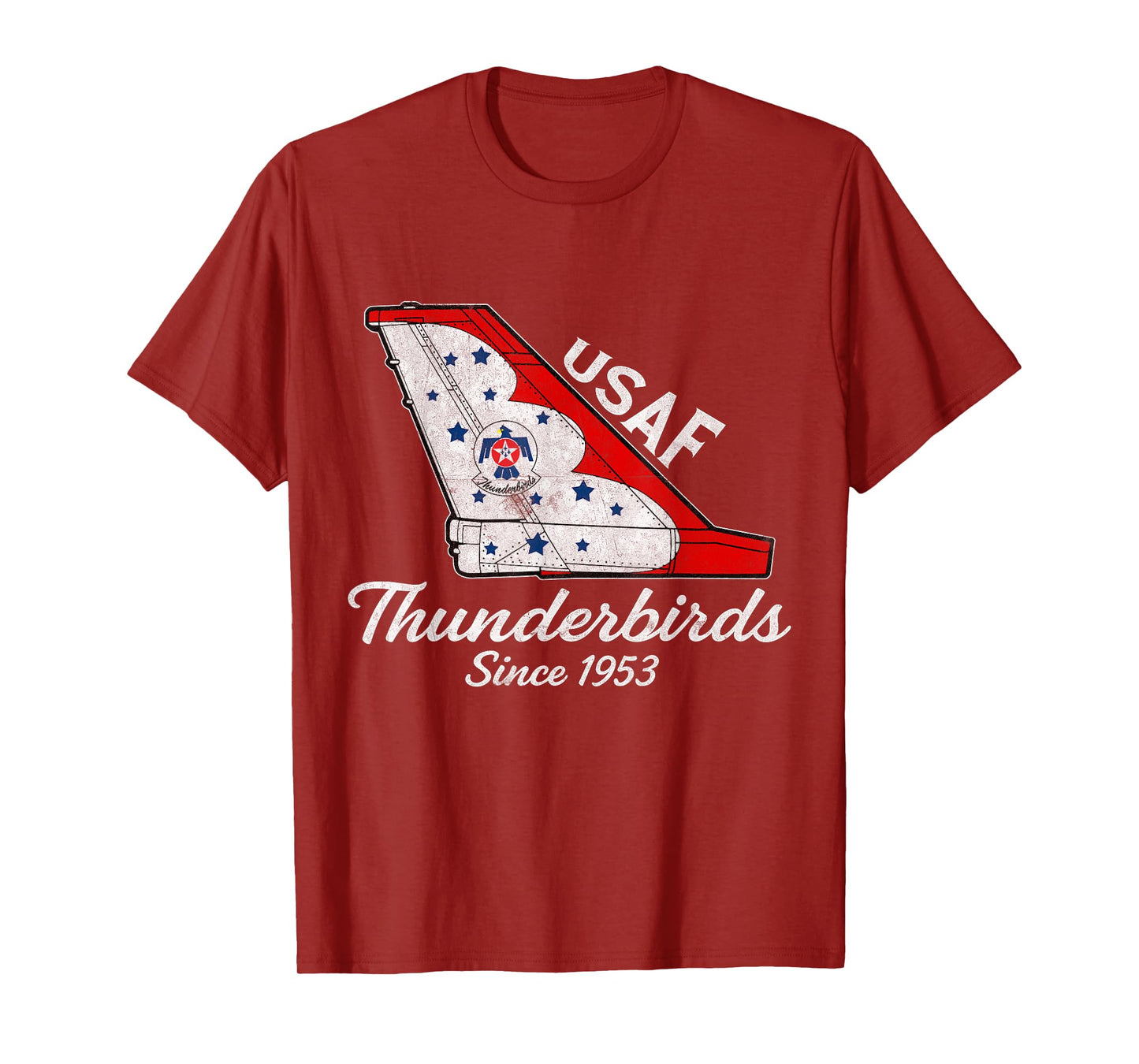 USAF Thunderbirds F16 57th Wing Vintage Airshow Gift Tee T-Shirt