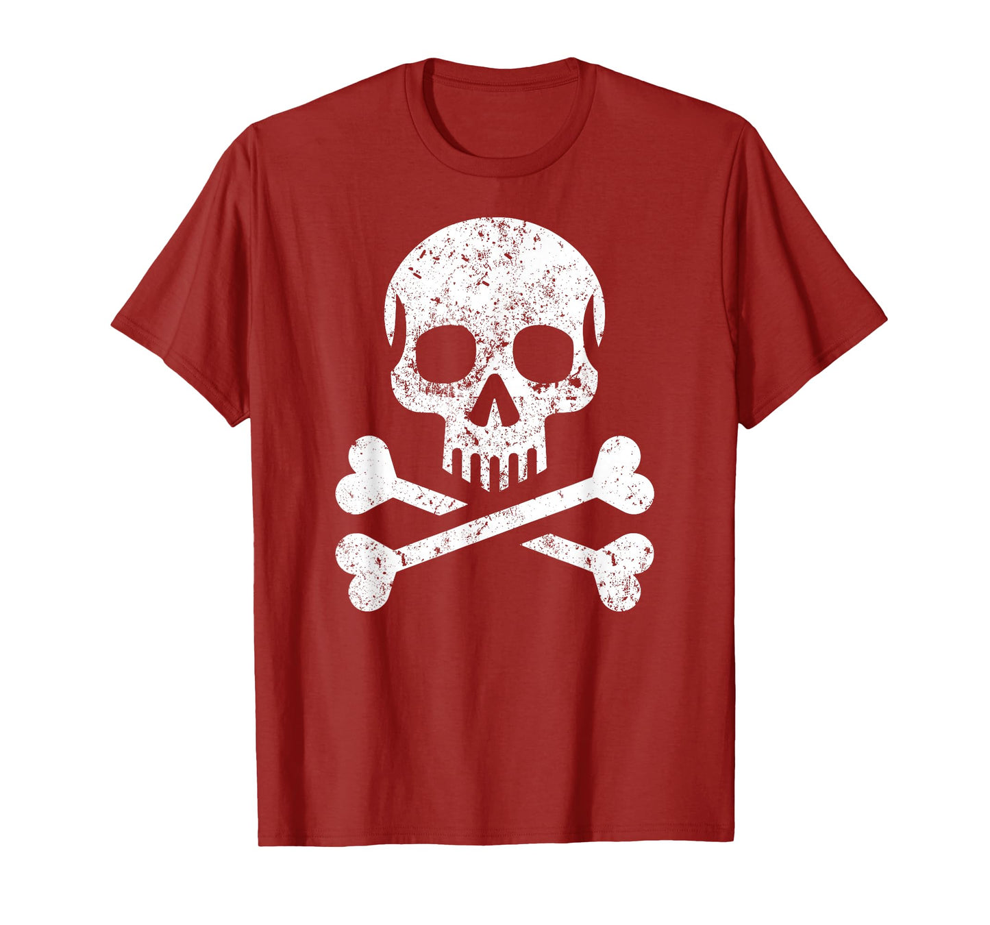 Skull Crossbones Skeleton Jolly Roger Flag Halloween T-Shirt