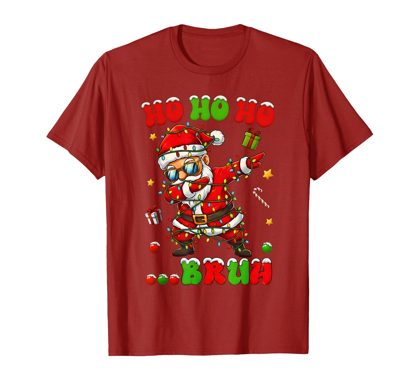 Ho Ho Ho Bruh Dab Santa Christmas Funny Kids Toddler Boys T-Shirt