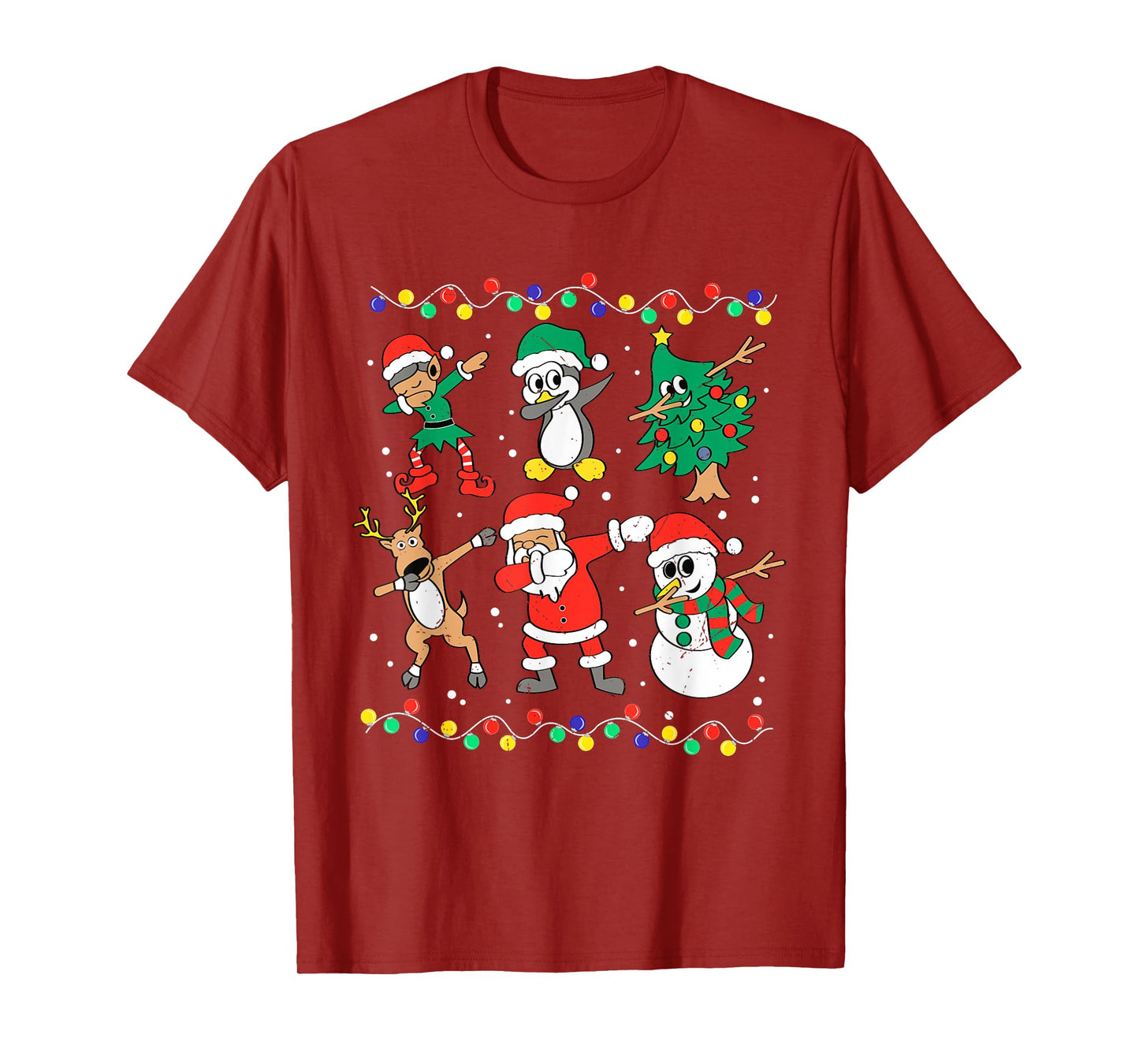 Dabbing Santa Elf Friends Christmas Dab Boys Boys Girls Kids T-Shirt