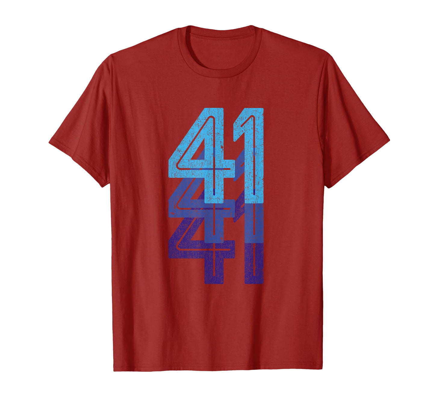 41 T Shirt 41st Birthday Gift Sports Team Year Age T-shirt T-Shirt